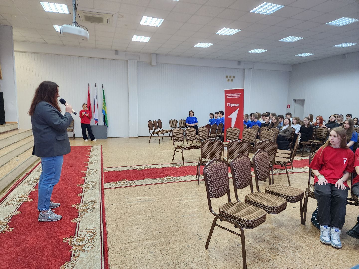 движение первых, школа актива, старшеклассники, дети,