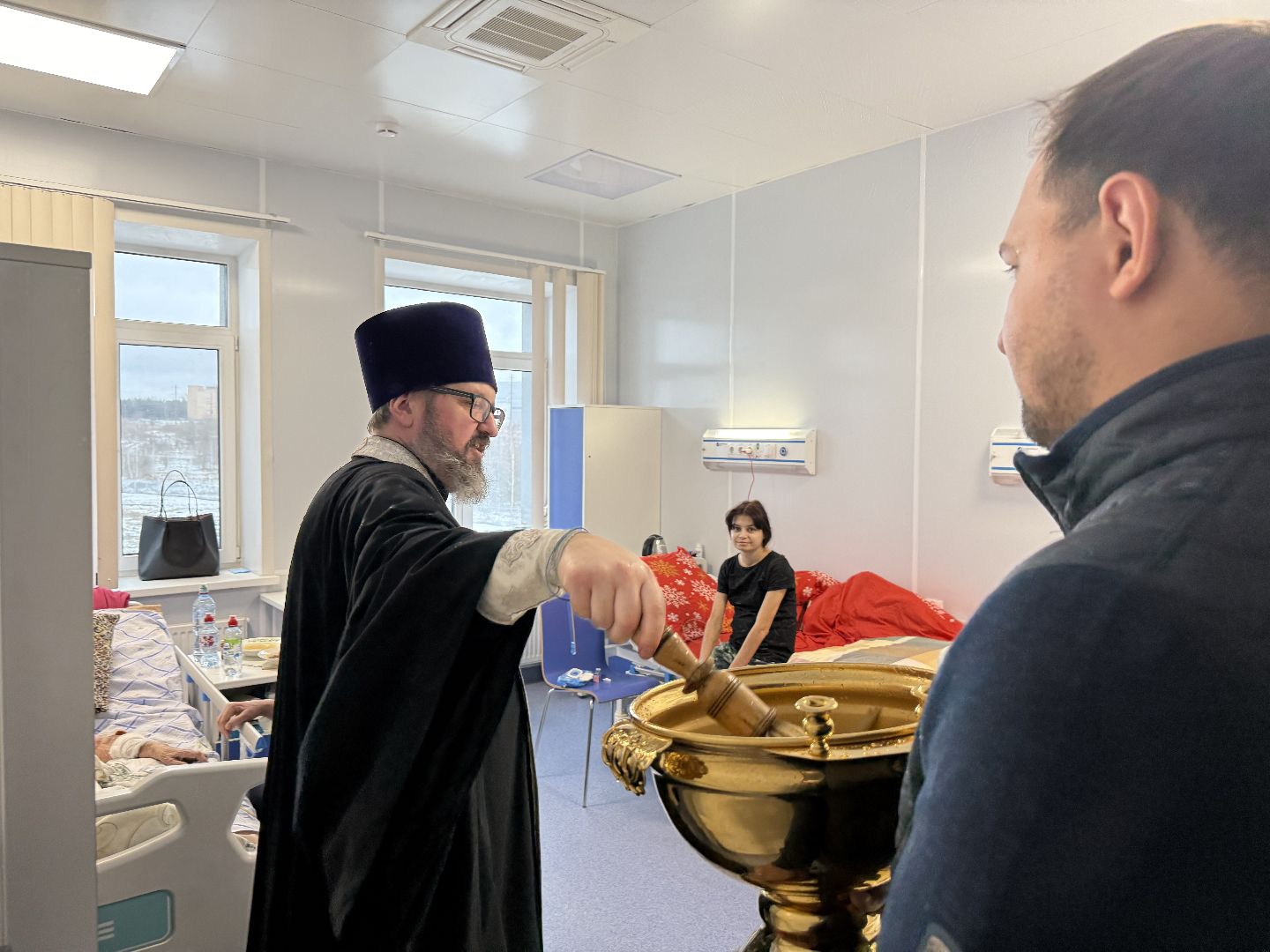 крещение господне, молебен, окропление помещений,