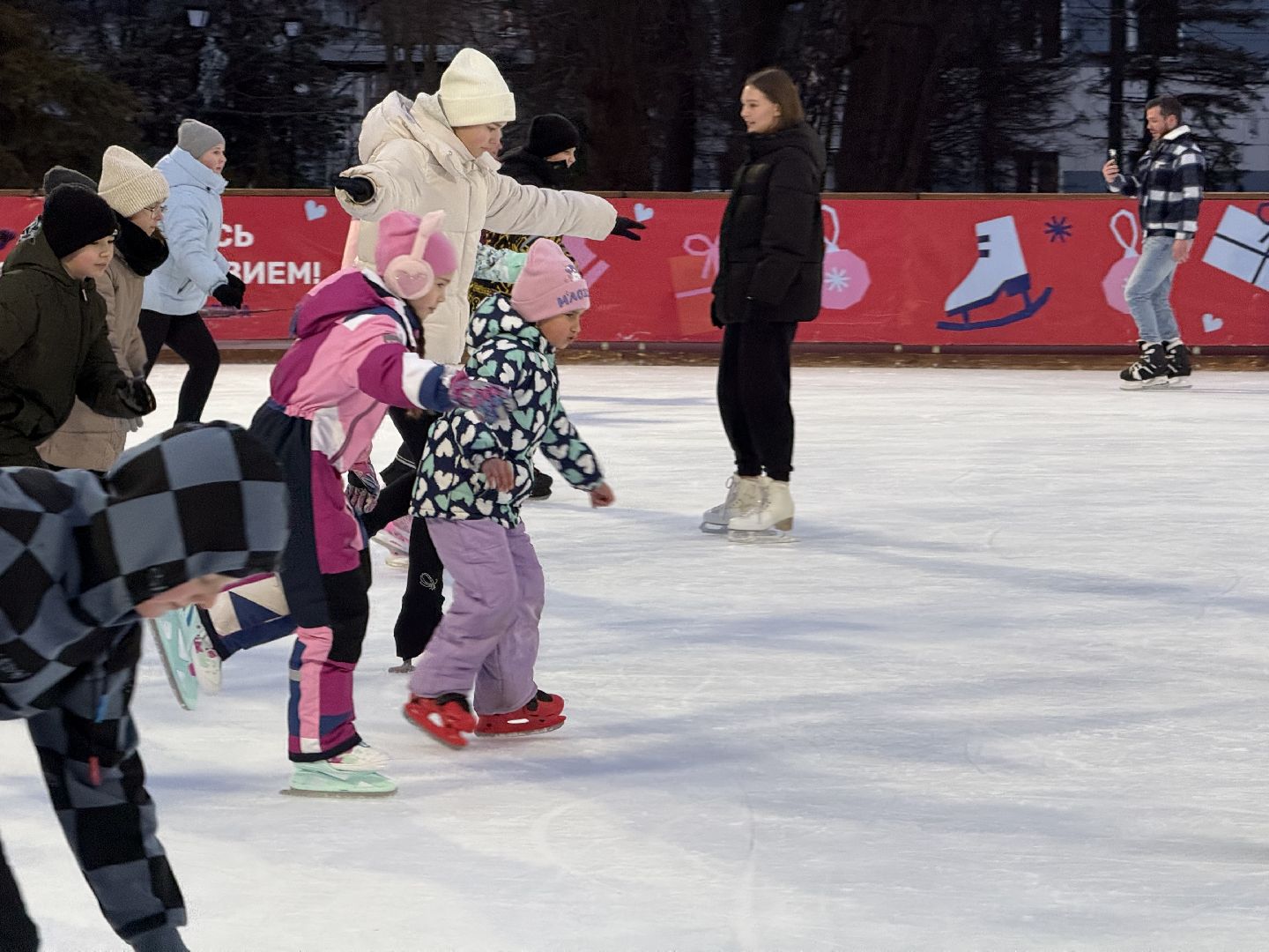 парки зимой, зимние активности, фигурное катание, мастер-класс, вертикалки,