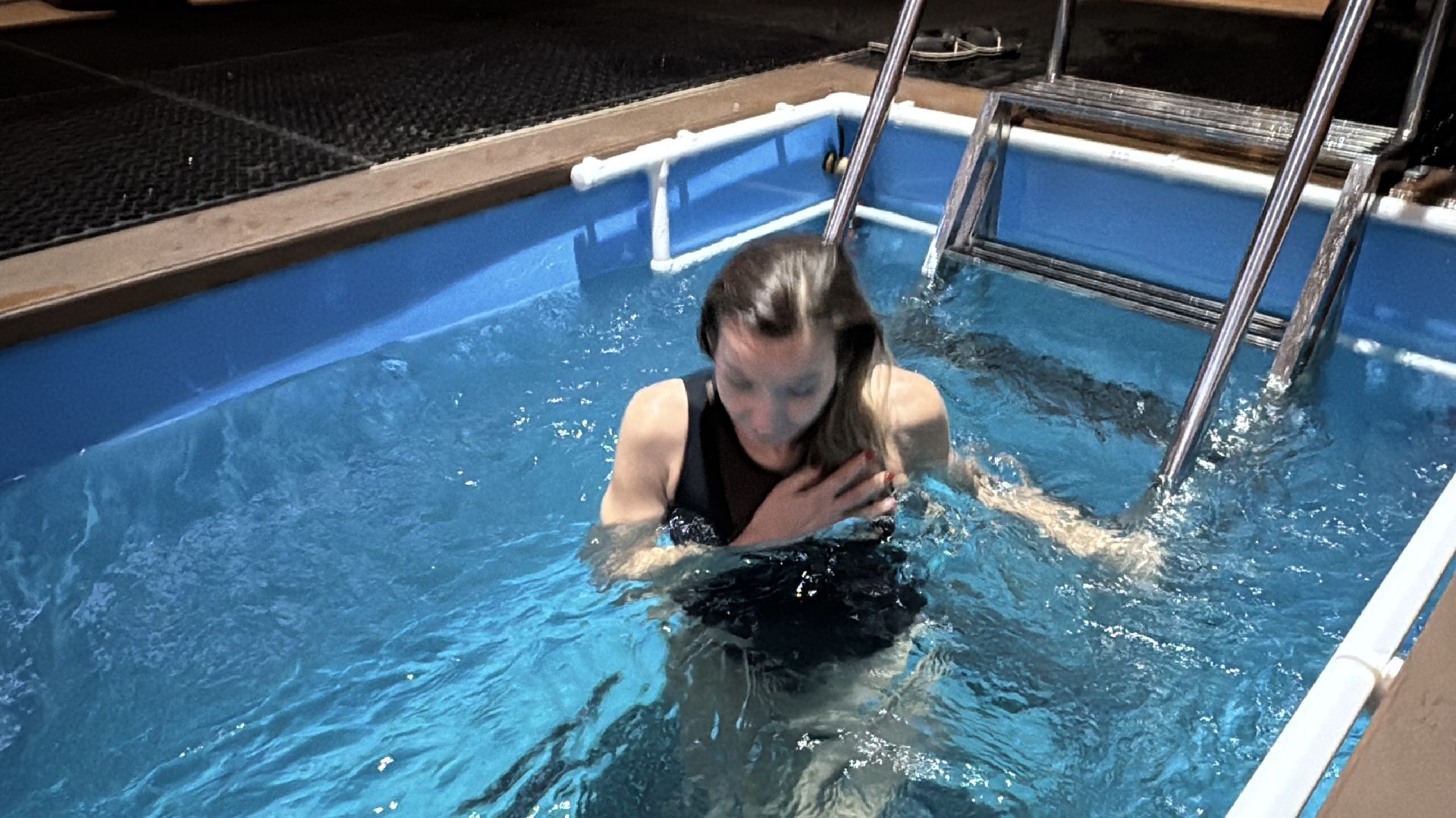 Крещение в Одинцово, Купель в Лесном городке, вертикалки,