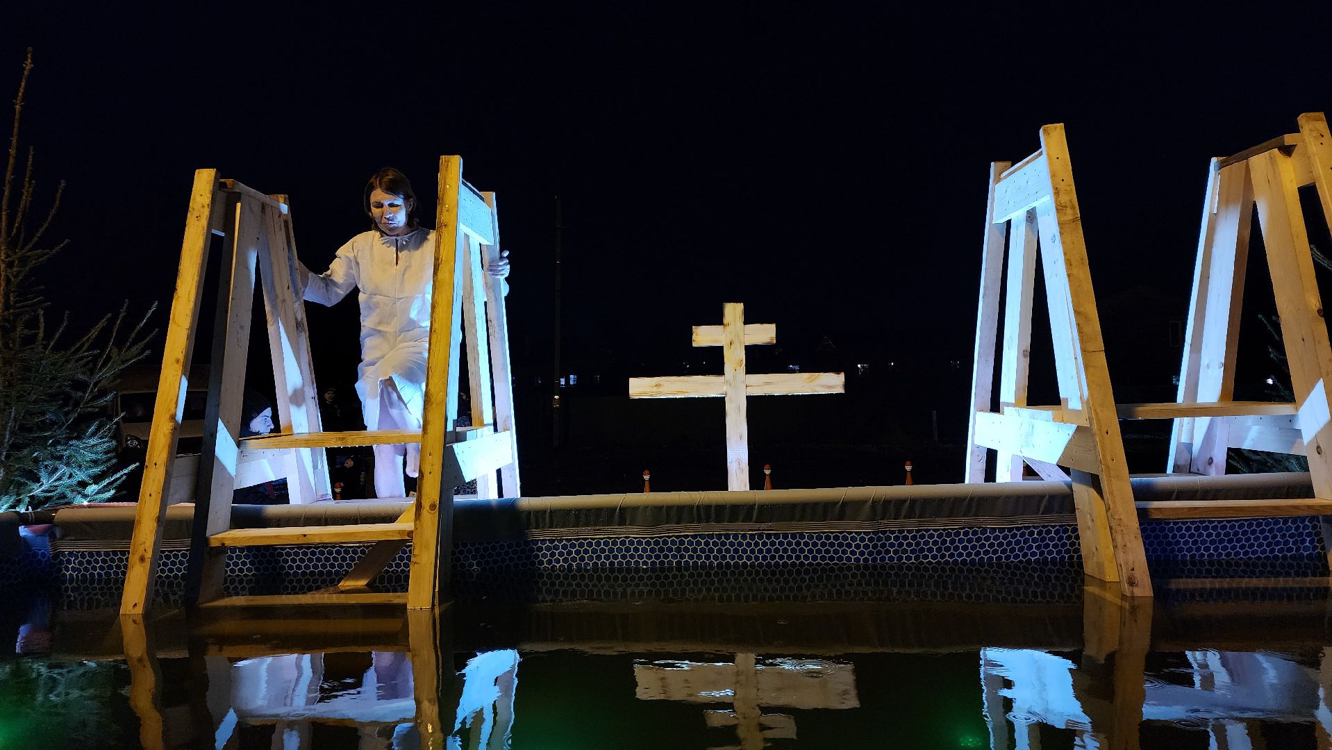 Крещение, освящение воды, крещенские купания, Троицкий приход,