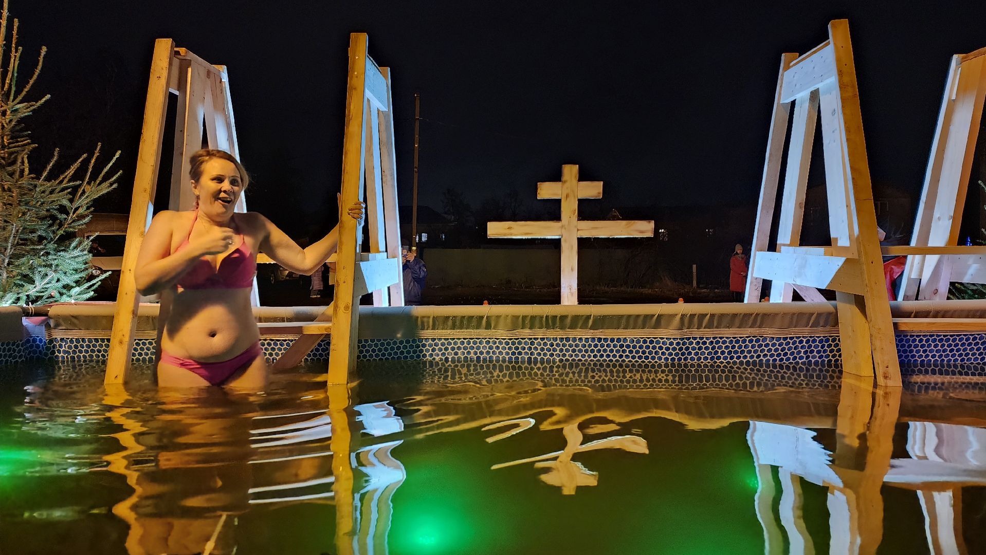 Крещение, освящение воды, крещенские купания, Троицкий приход,