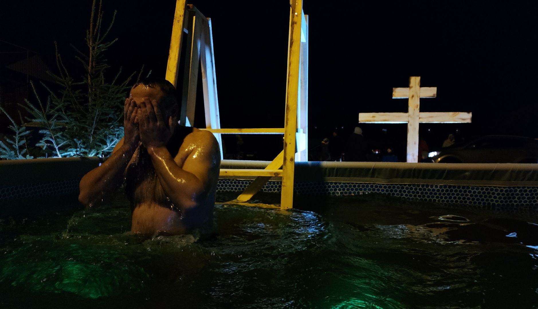 Крещение, освящение воды, крещенские купания, Троицкий приход,