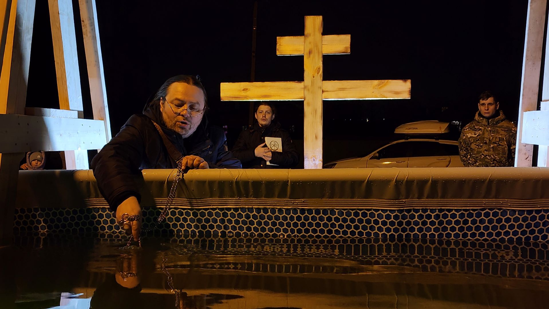 Крещение, освящение воды, крещенские купания, Троицкий приход,