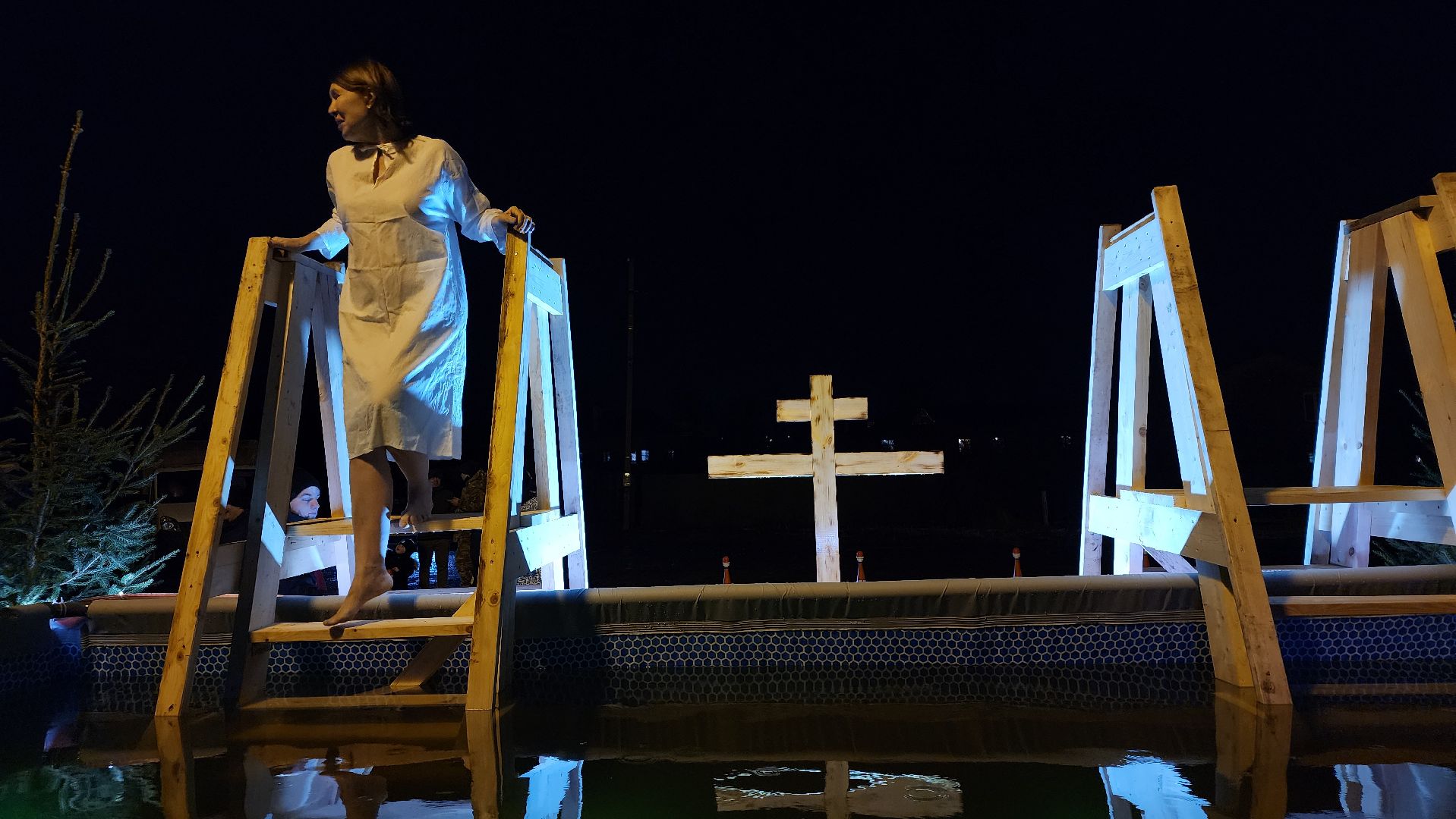 Крещение, освящение воды, крещенские купания, Троицкий приход,