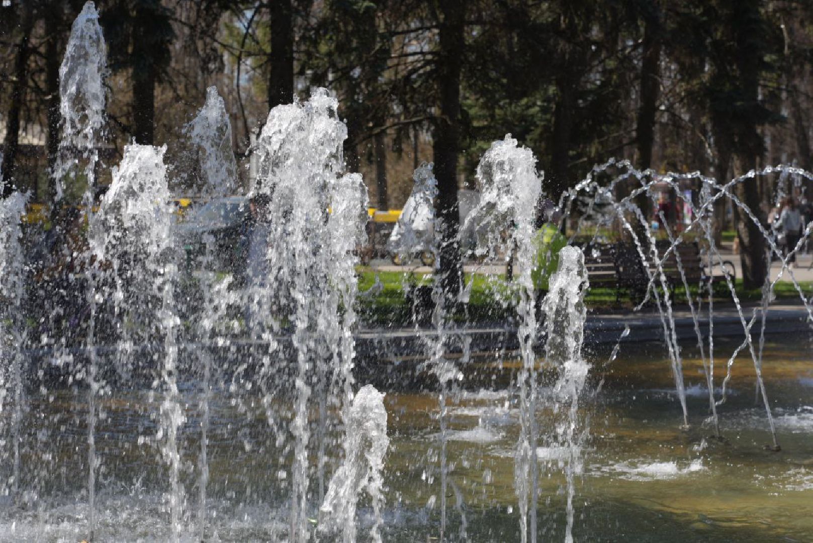 Сергиев Посад, Сергиево-Посадский городской округ, Фонтаны, Общество, Весна, Благоустройство
