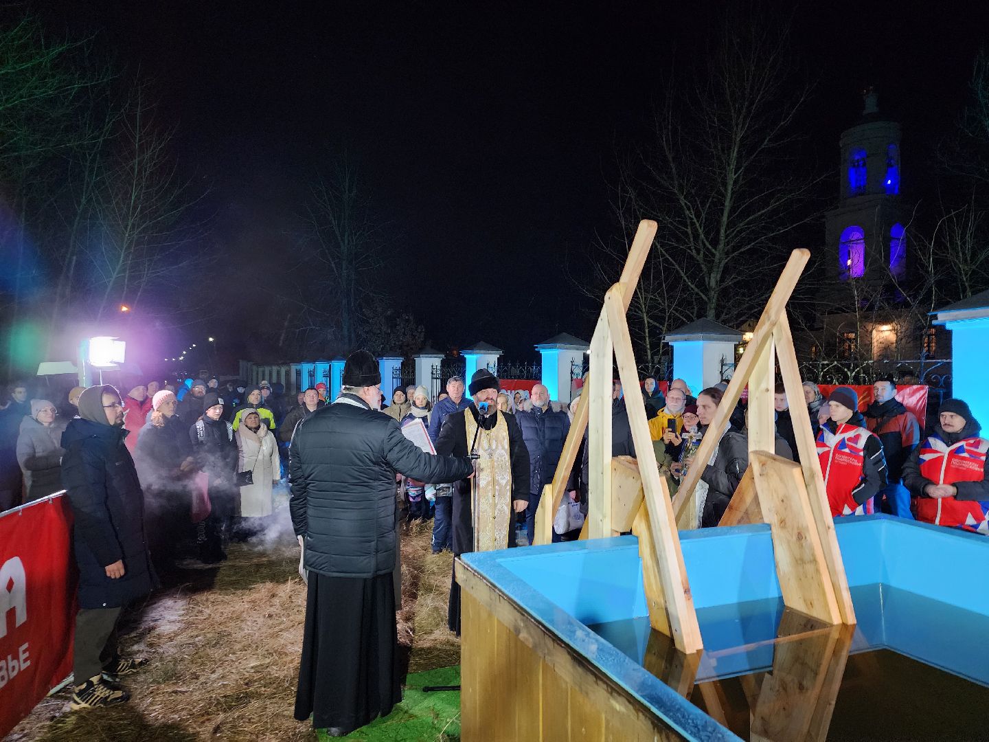 Дубна, Крещение господне, крещенские купания, Храм, вертикалки,