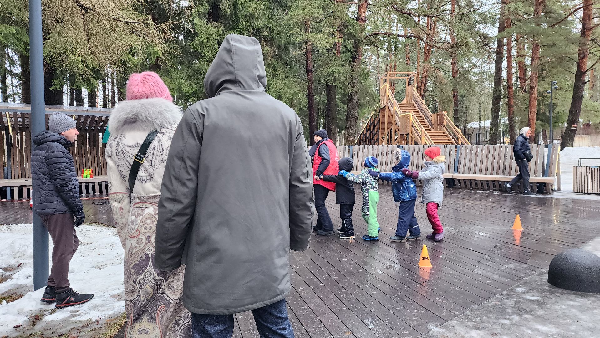 лесопарк, зима в подмосковье, фитнес, истра,