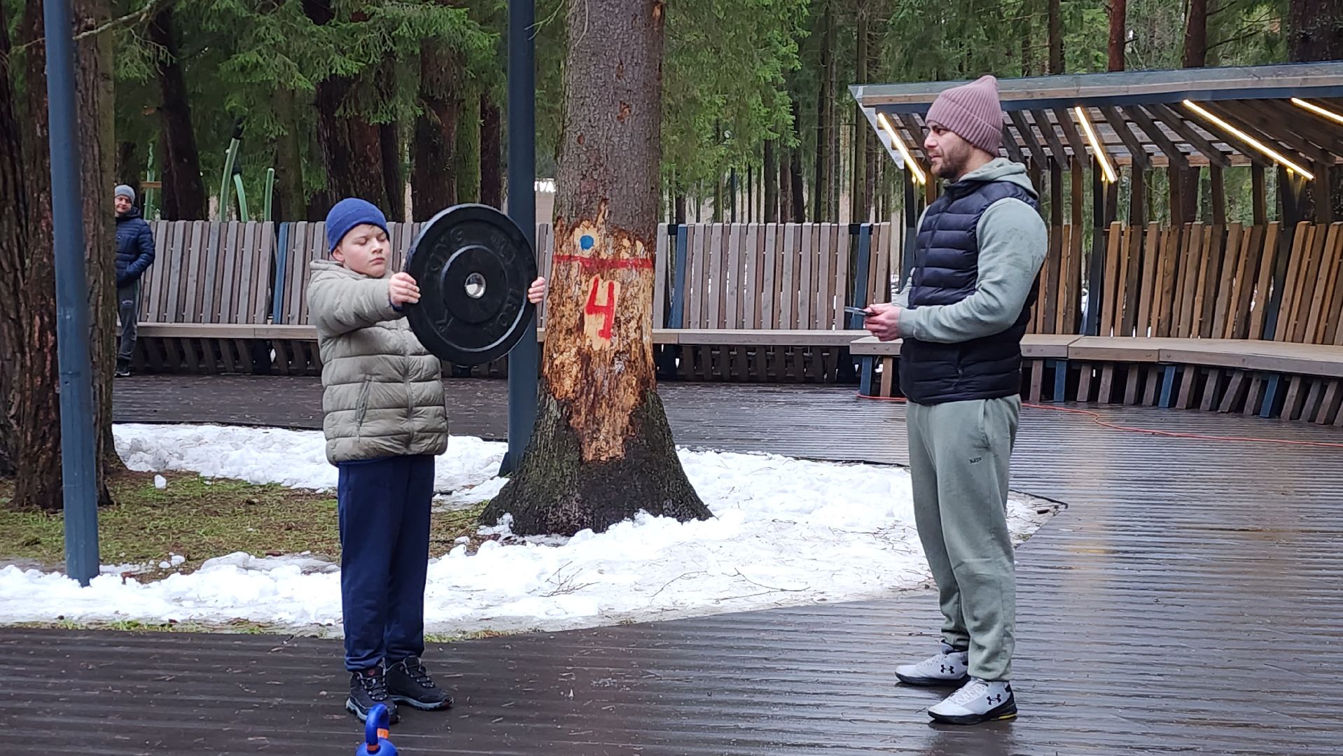 лесопарк, зима в подмосковье, фитнес, истра,