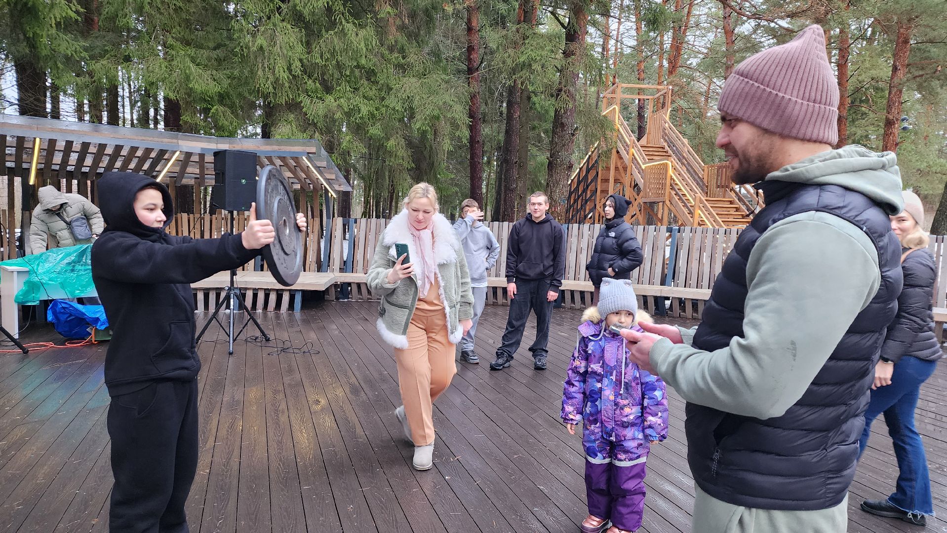 лесопарк, зима в подмосковье, фитнес, истра,