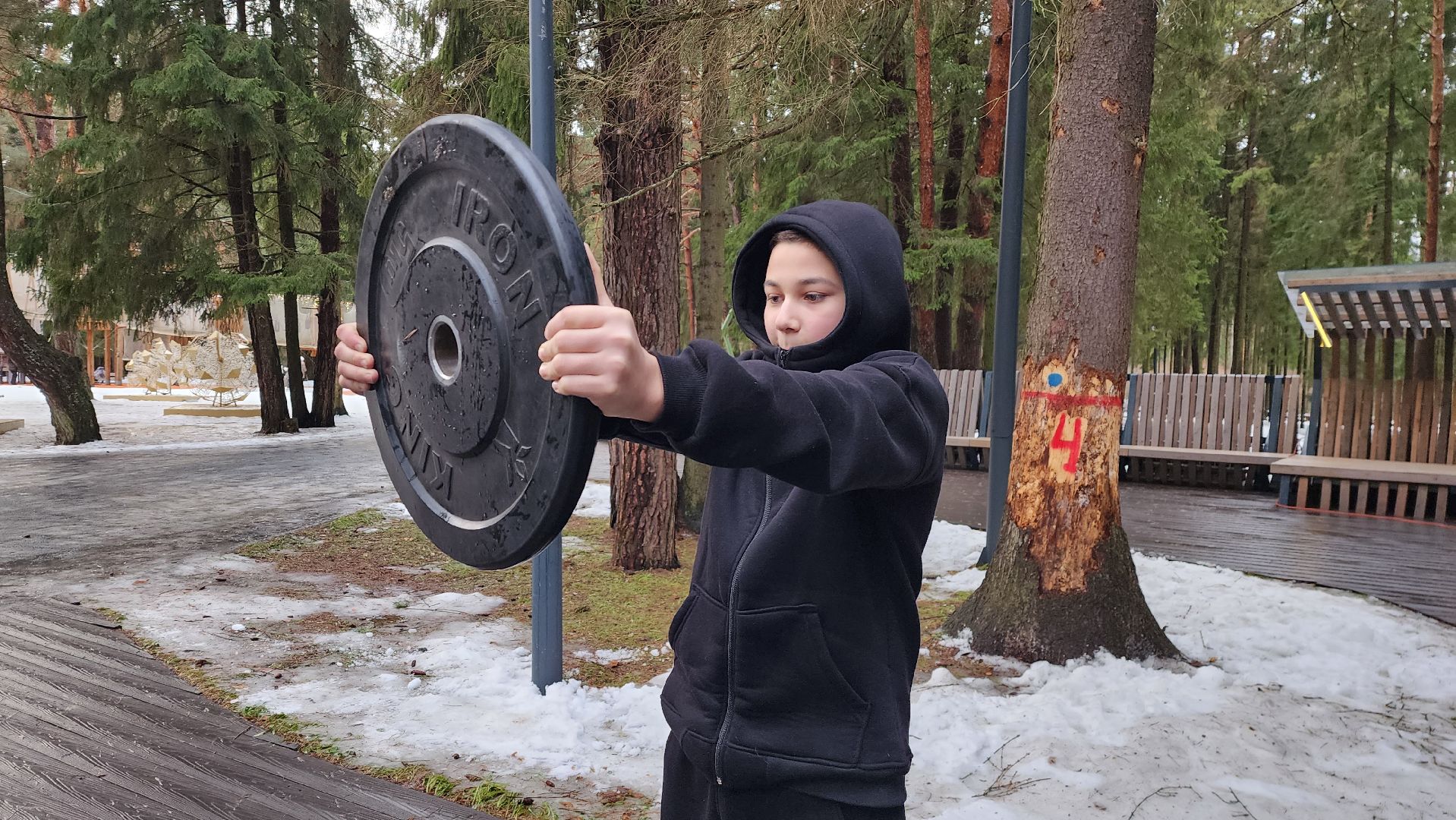 лесопарк, зима в подмосковье, фитнес, истра,