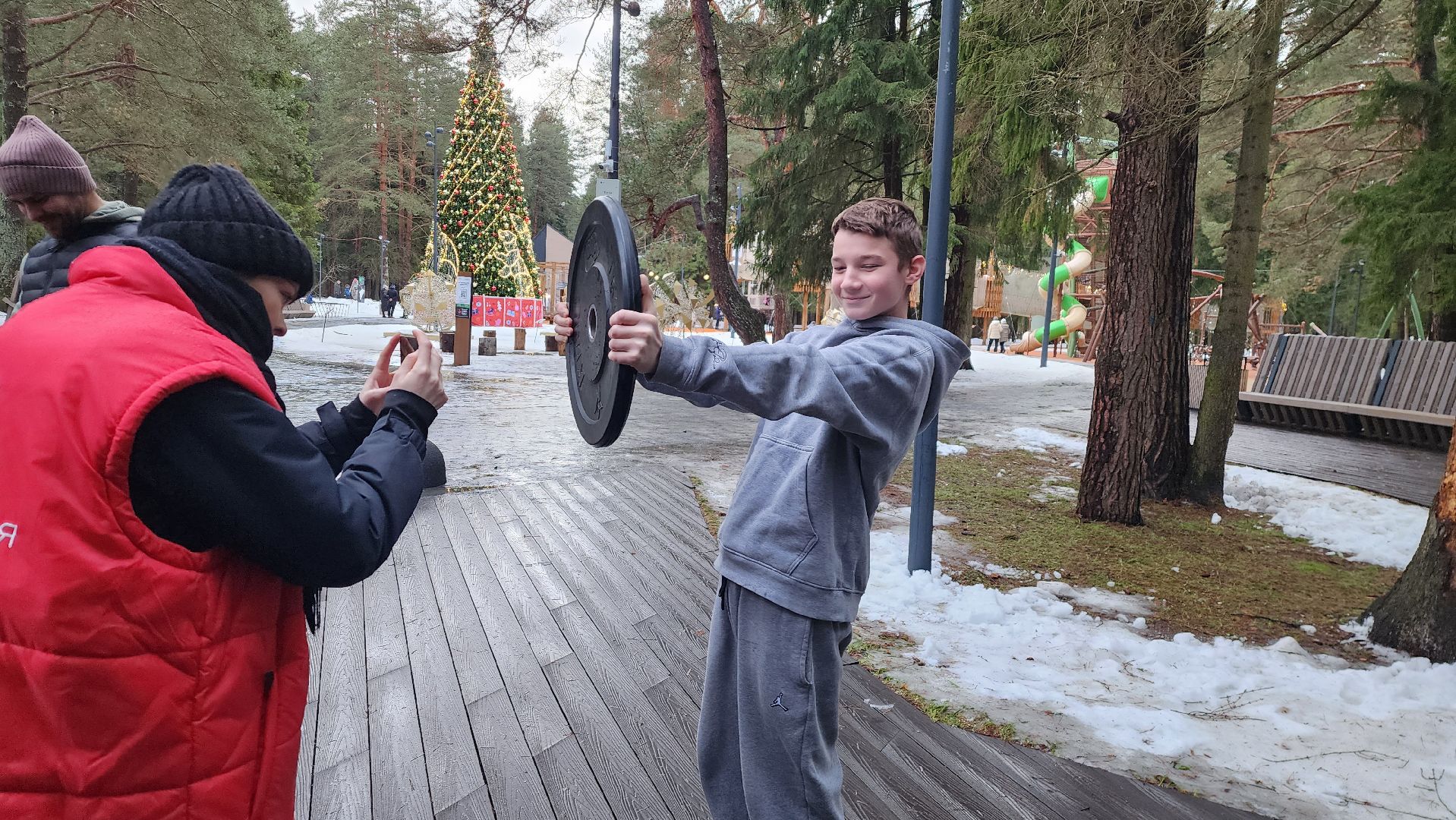 лесопарк, зима в подмосковье, фитнес, истра,