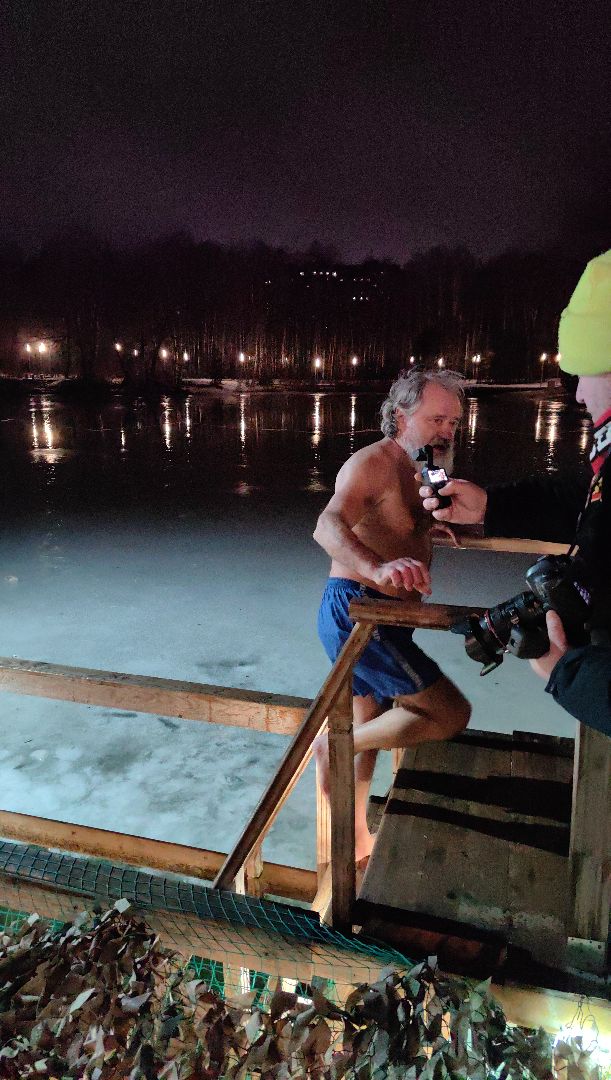 крещение, купания, купель, озеро, храм, космонавт,