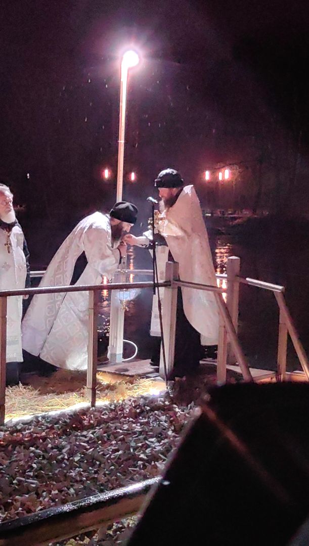 крещение, крестный ход, купание, верующие, озеро, Храм Преображения Господня,