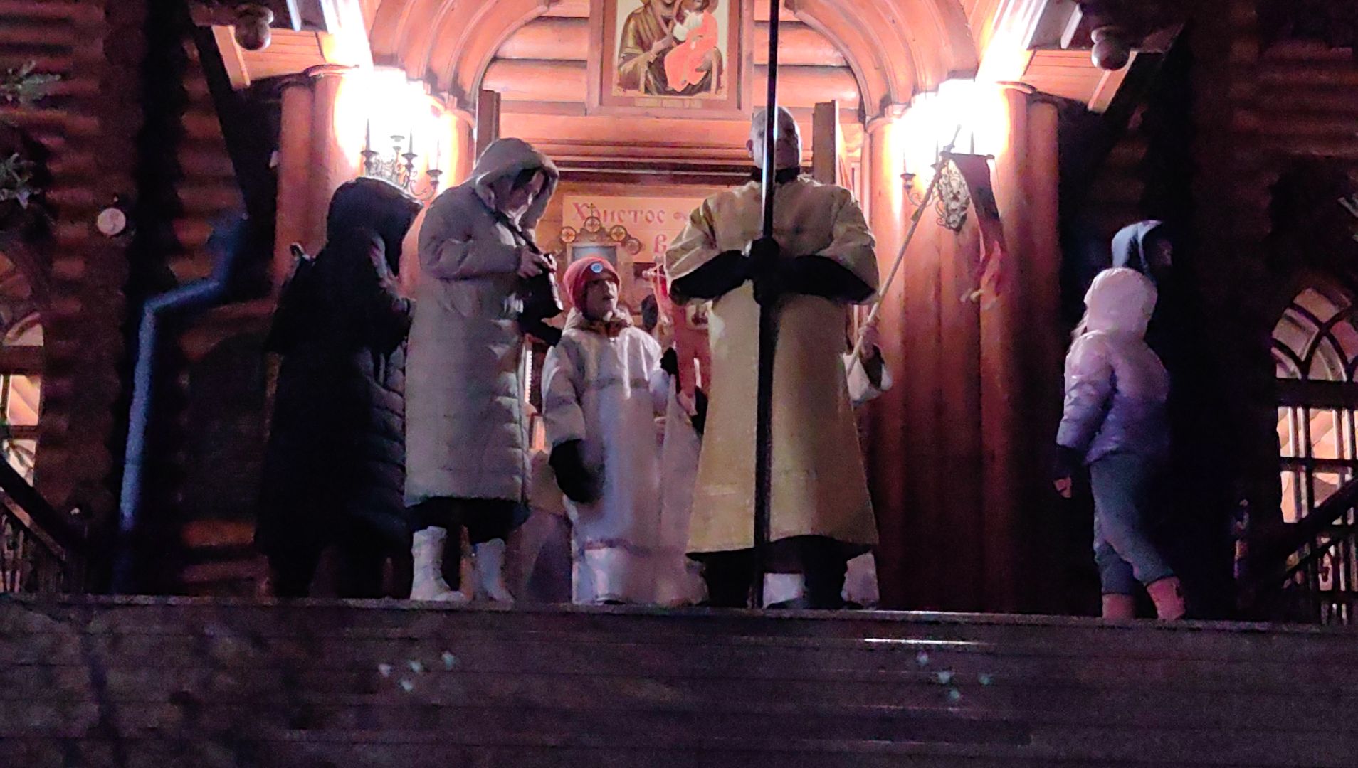 крещение, крестный ход, купание, верующие, озеро, Храм Преображения Господня,