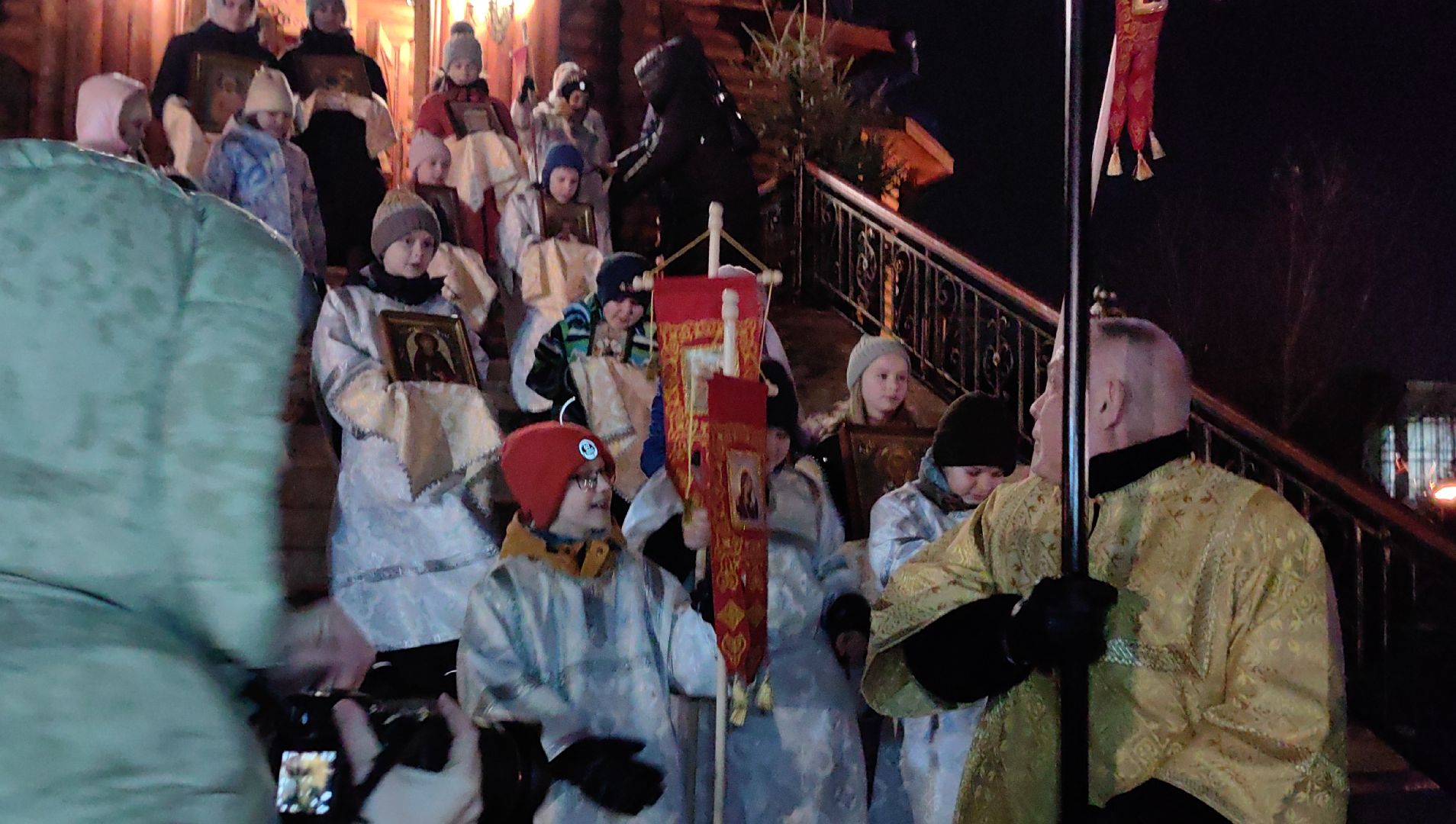 крещение, крестный ход, купание, верующие, озеро, Храм Преображения Господня,