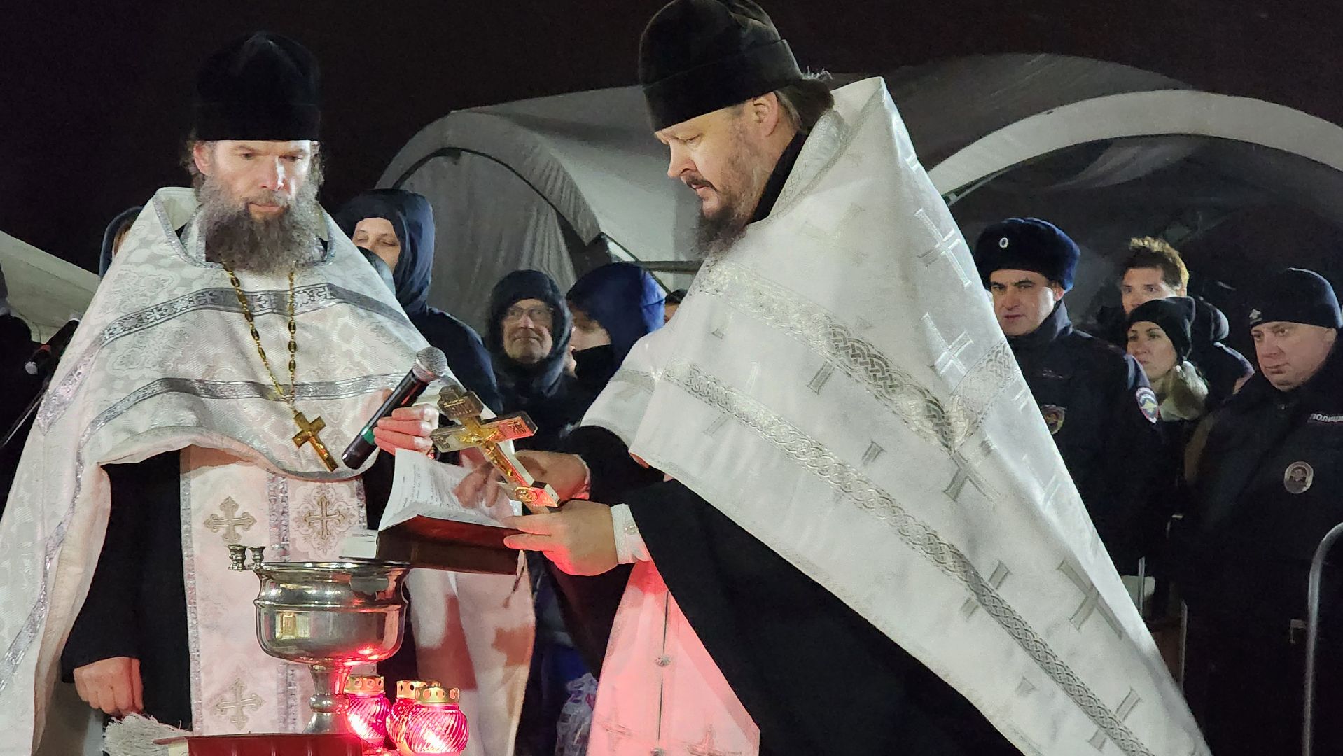 крещенская купель, освящение воды, Лобня,