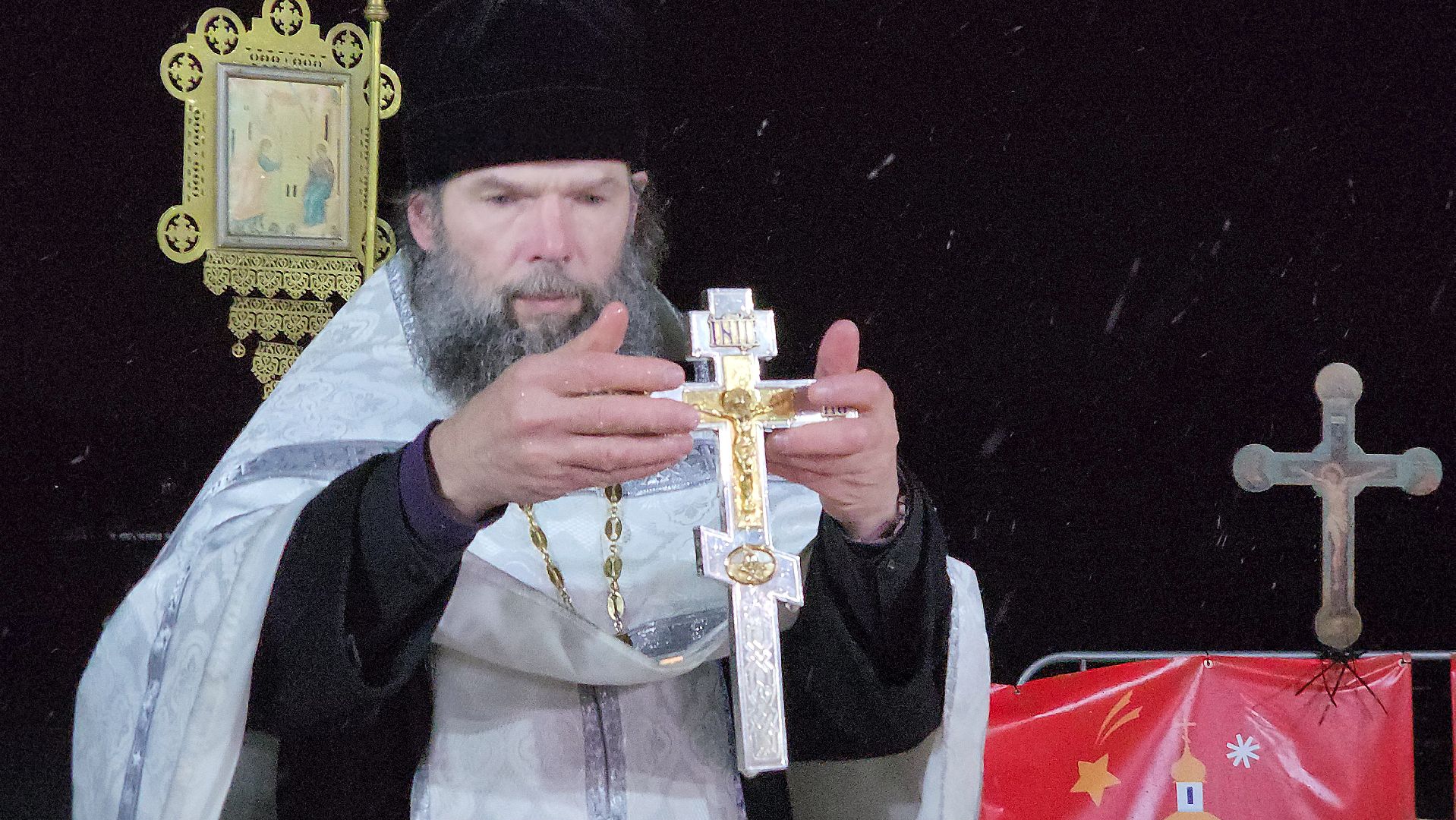 крещенская купель, освящение воды, Лобня,