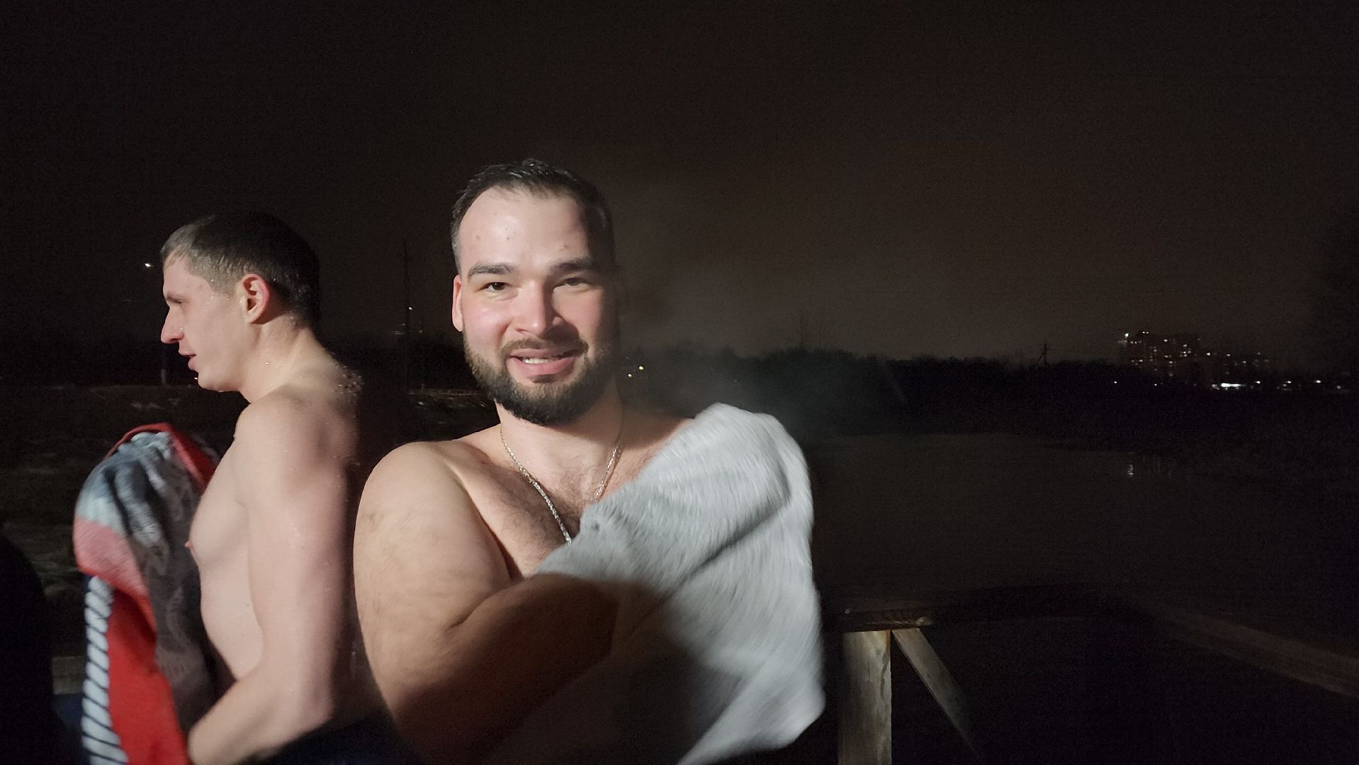 пушкино, крещение господне, крещенские купания, купель, православная молодежь, зима в подмосковье, река уча,