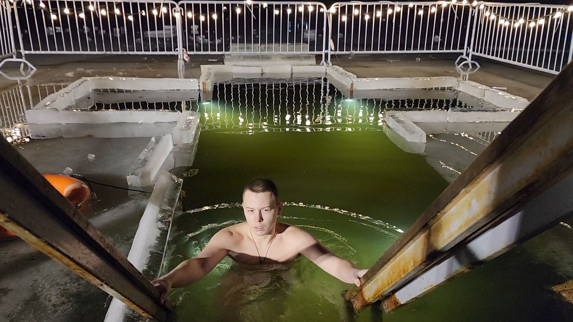 Бронницы, крещение господне, Крещение в Бронницах, Впервые окунулся,