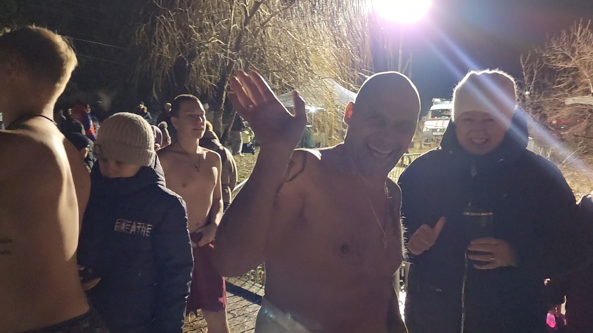 Бронницы, крещение господне, Крещение в Бронницах, Впервые окунулся,