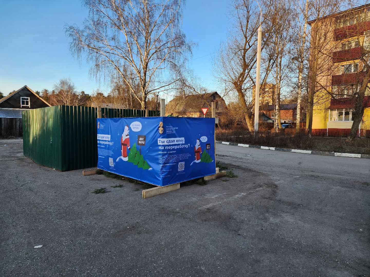 раменское, экология, акция по сбору новогодних елей, вертикалки,