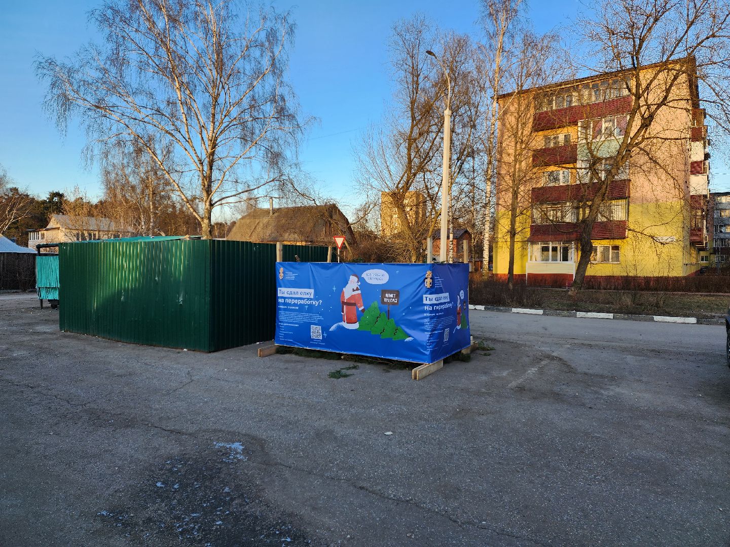 раменское, экология, акция по сбору новогодних елей, вертикалки,