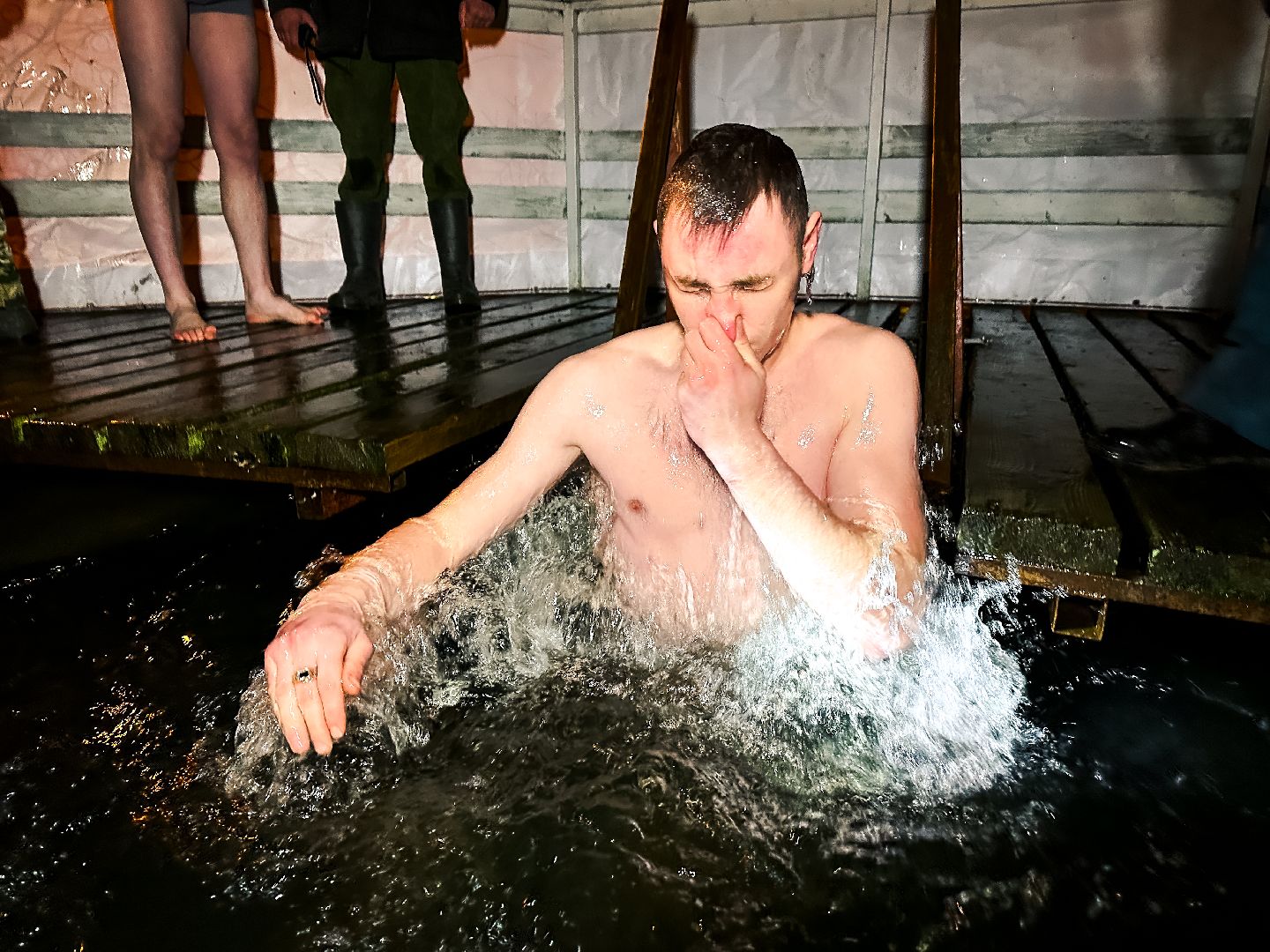 Клин, общество, крещенские купания, купели, праздники, вертикалки,