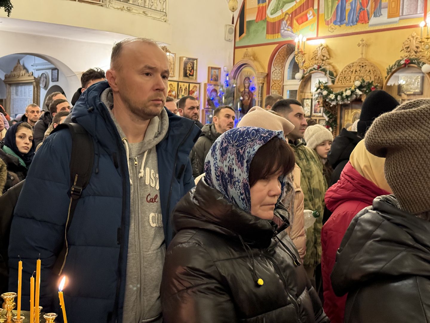 Богослужение, Крещение Господне, преображенский храм,Поселок совхоз имени Ленина,