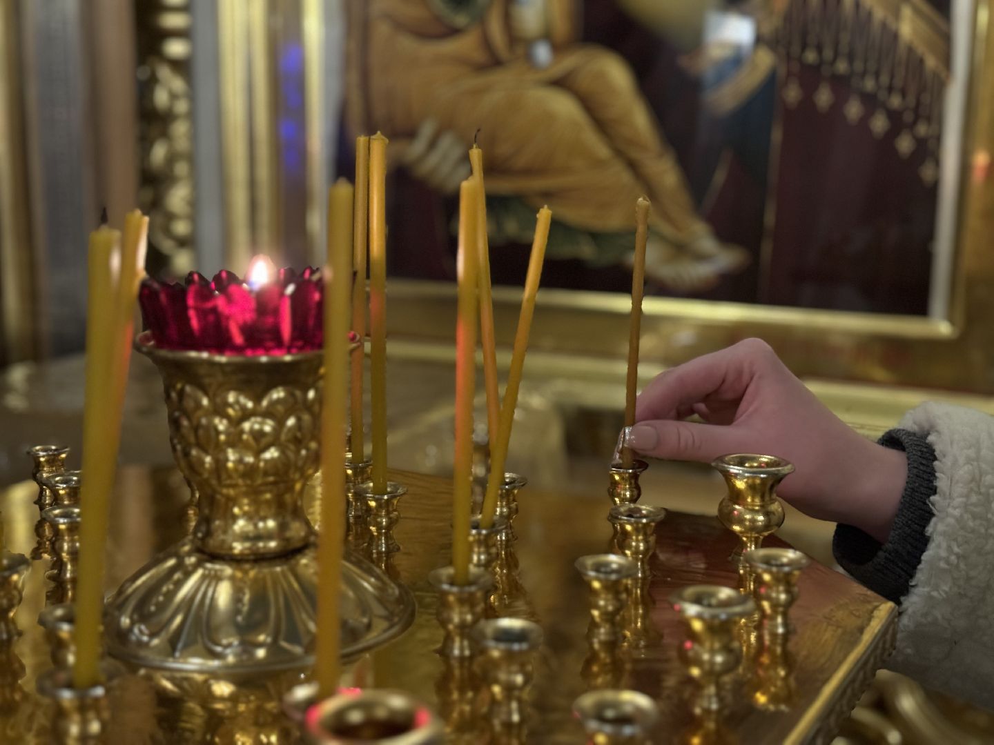 Богослужение, Крещение Господне, преображенский храм,Поселок совхоз имени Ленина,