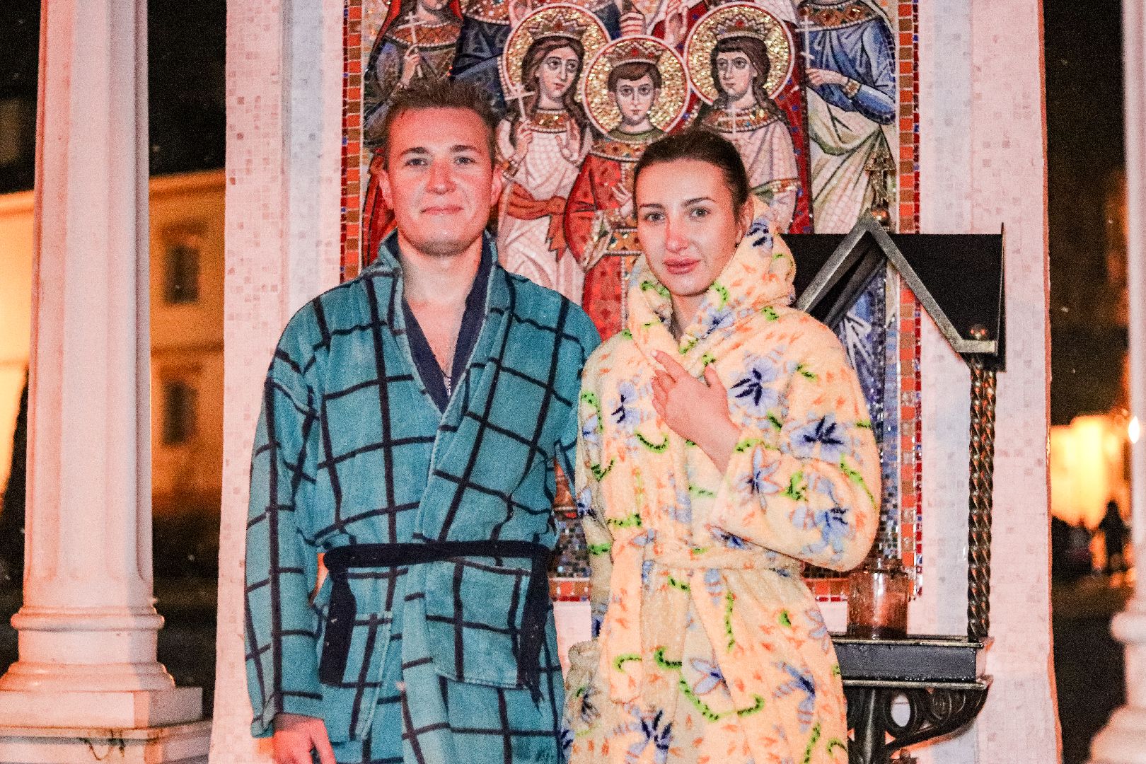 Клин, общество, крещенские купания, праздники, купель, вертикалки,