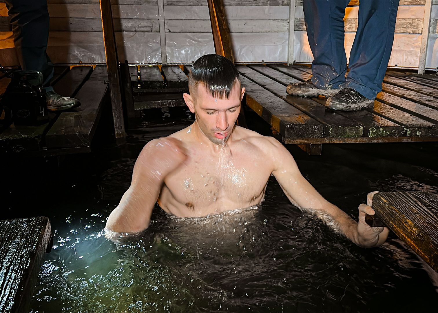 Клин, общество, крещенские купания, праздники, купель, вертикалки,