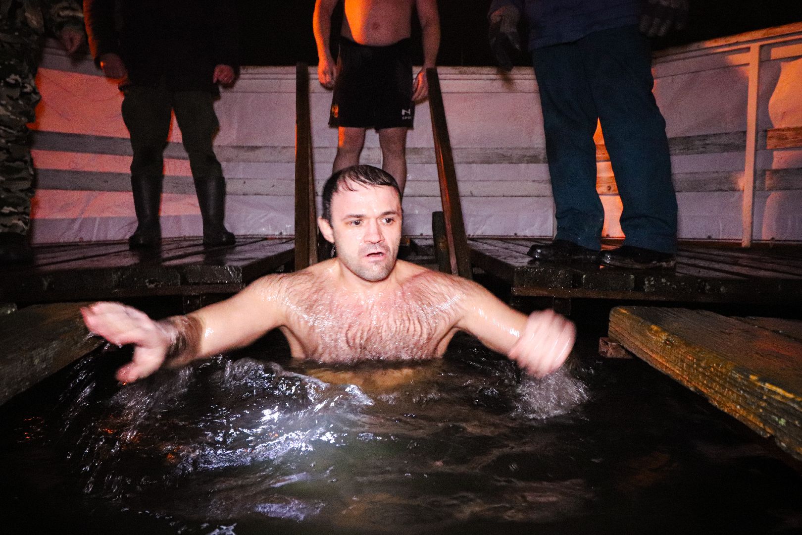 Клин, общество, крещенские купания, праздники, купель, вертикалки,