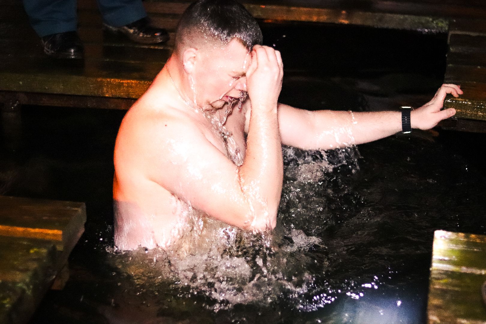 Клин, общество, крещенские купания, праздники, купель, вертикалки,