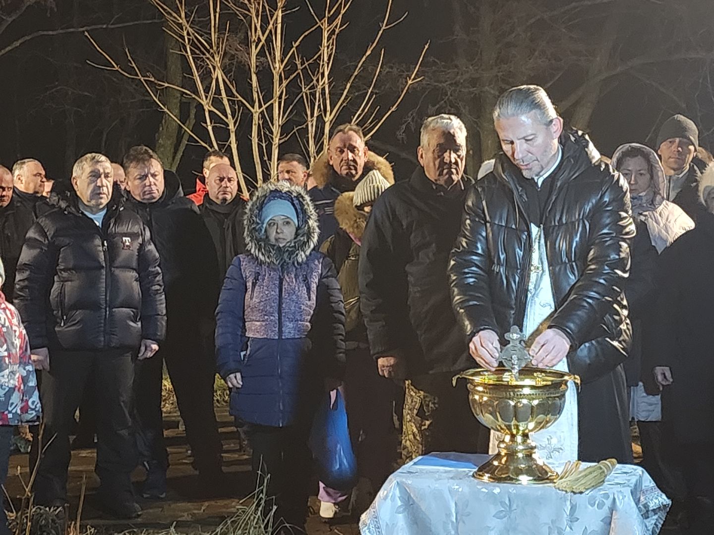 Зарайск, Белый колодец, Крещенские купания, вертикалки