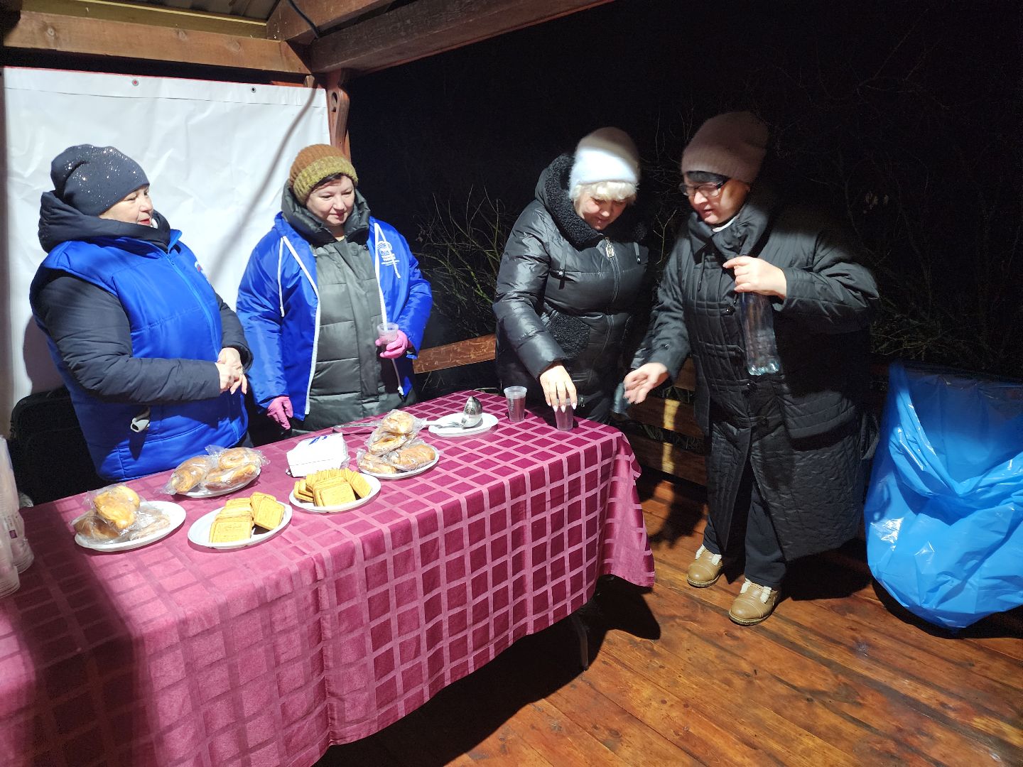 Зарайск, Белый колодец, Крещенские купания, вертикалки