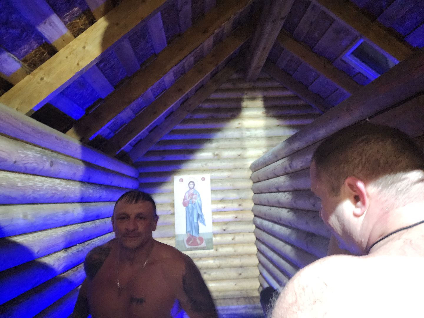 Зарайск, Белый колодец, Крещенские купания, вертикалки