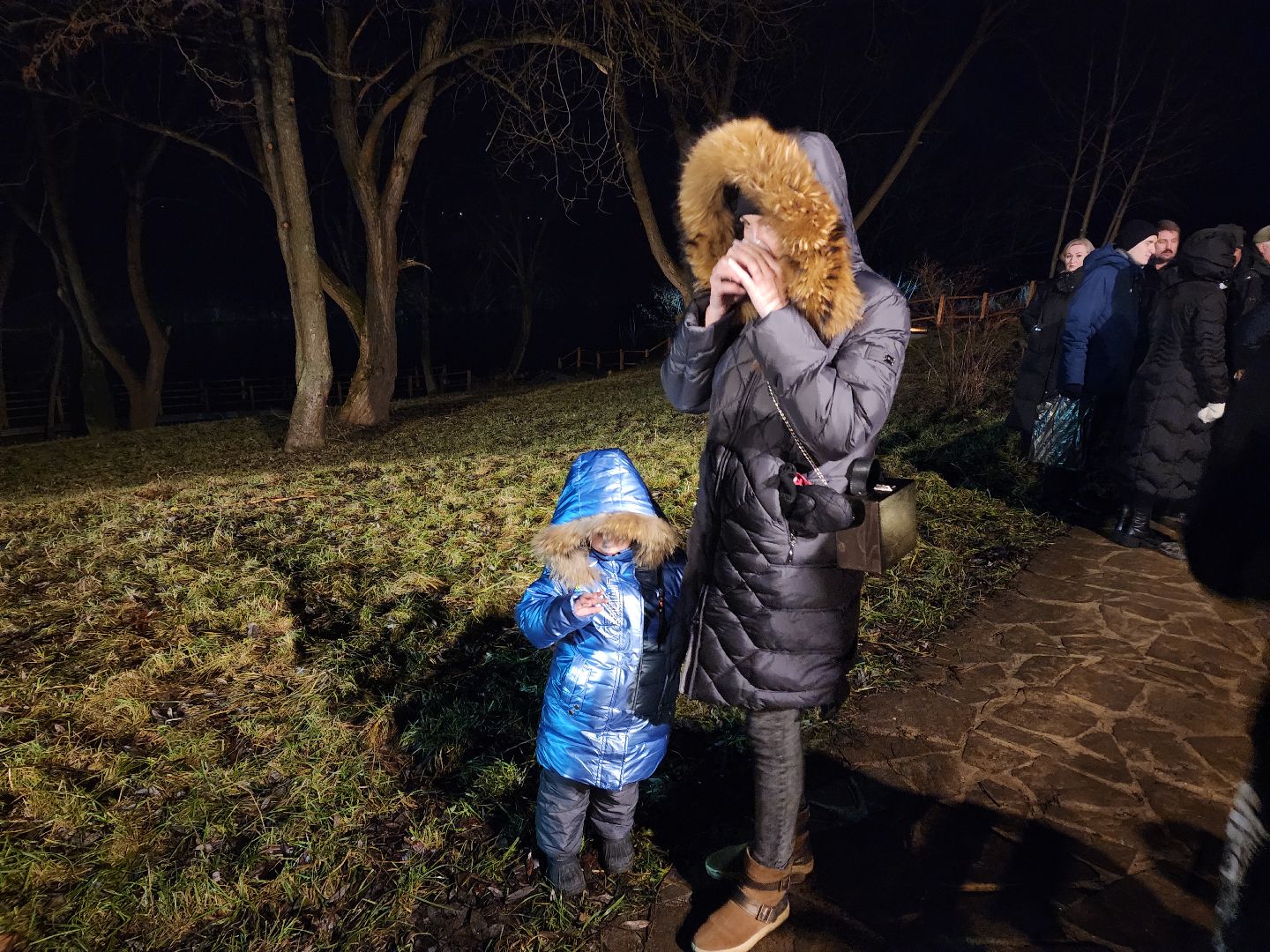 Зарайск, Белый колодец, Крещенские купания, вертикалки