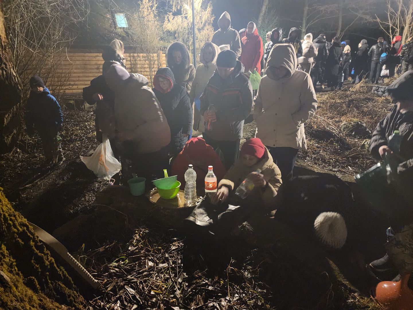 Зарайск, Белый колодец, Крещенские купания, вертикалки