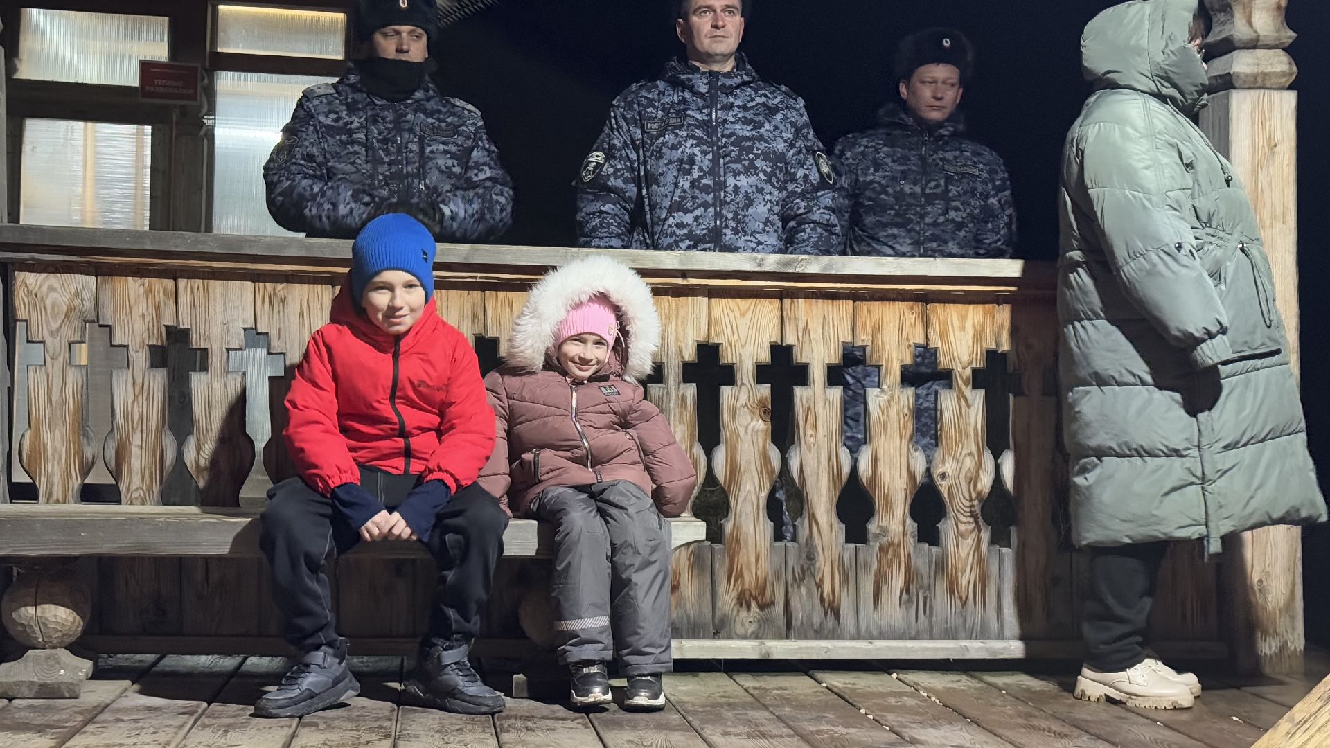 Зарайск, Белый колодец, Крещенские купания, вертикалки