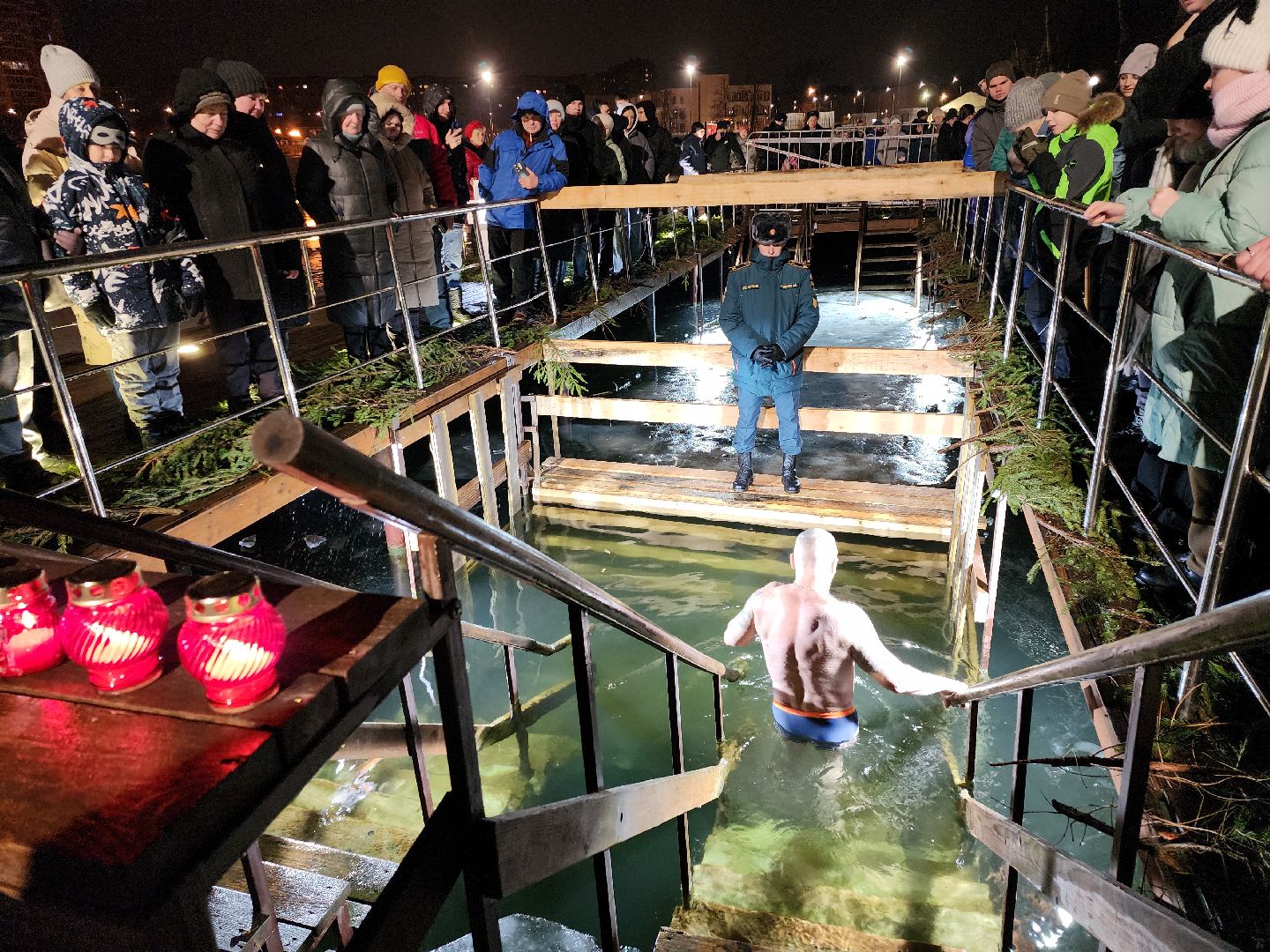 серпухов, подмосковье, крещение, парк Жемчужина, вертикалки,