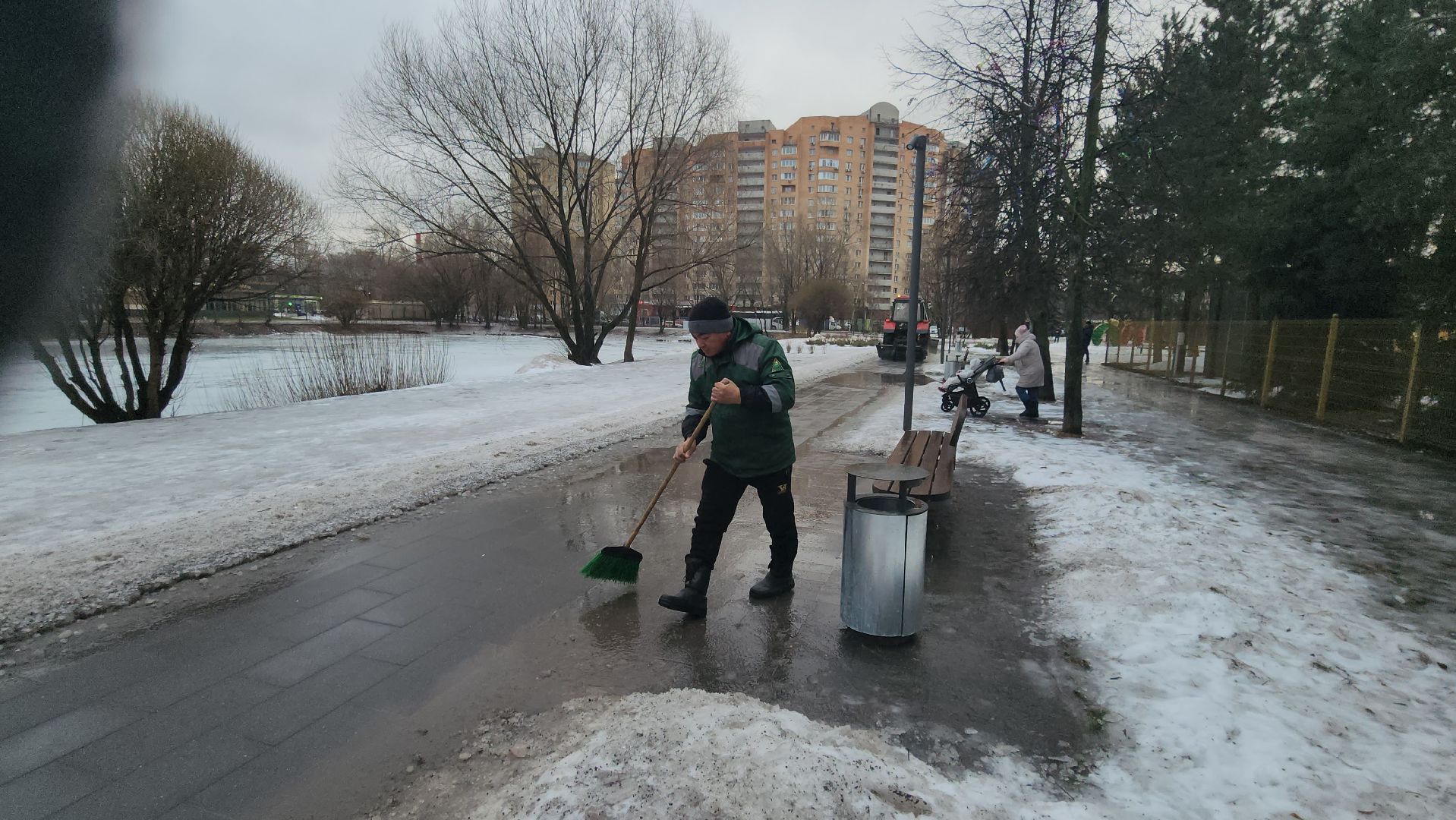 Люберцы, наташинский парк, гололед, реконструкция, вертикалки,
