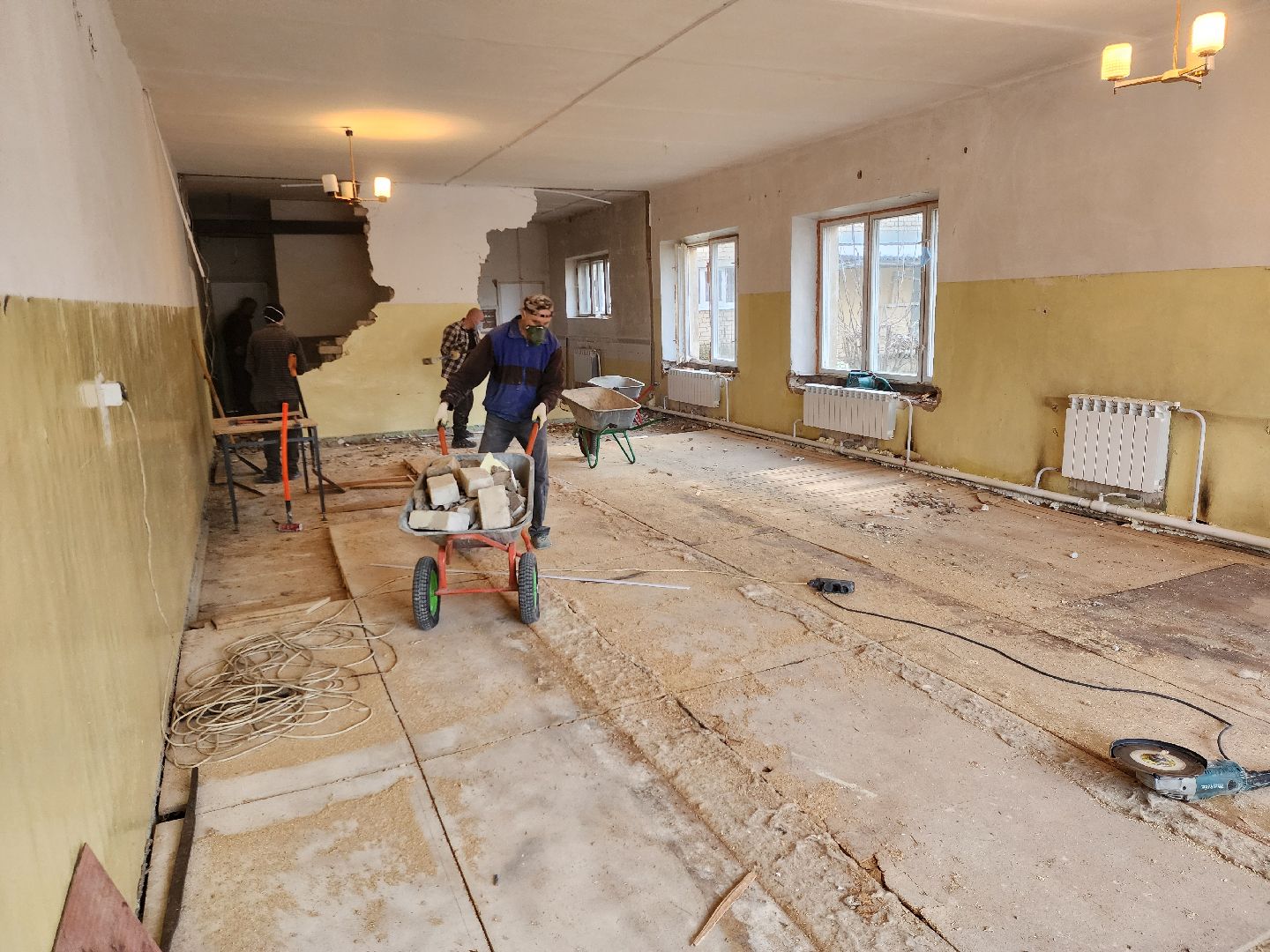 капитальный ремонт, детский сад колюбакино, Руза, Строительство, рузский округ, вертикалки,