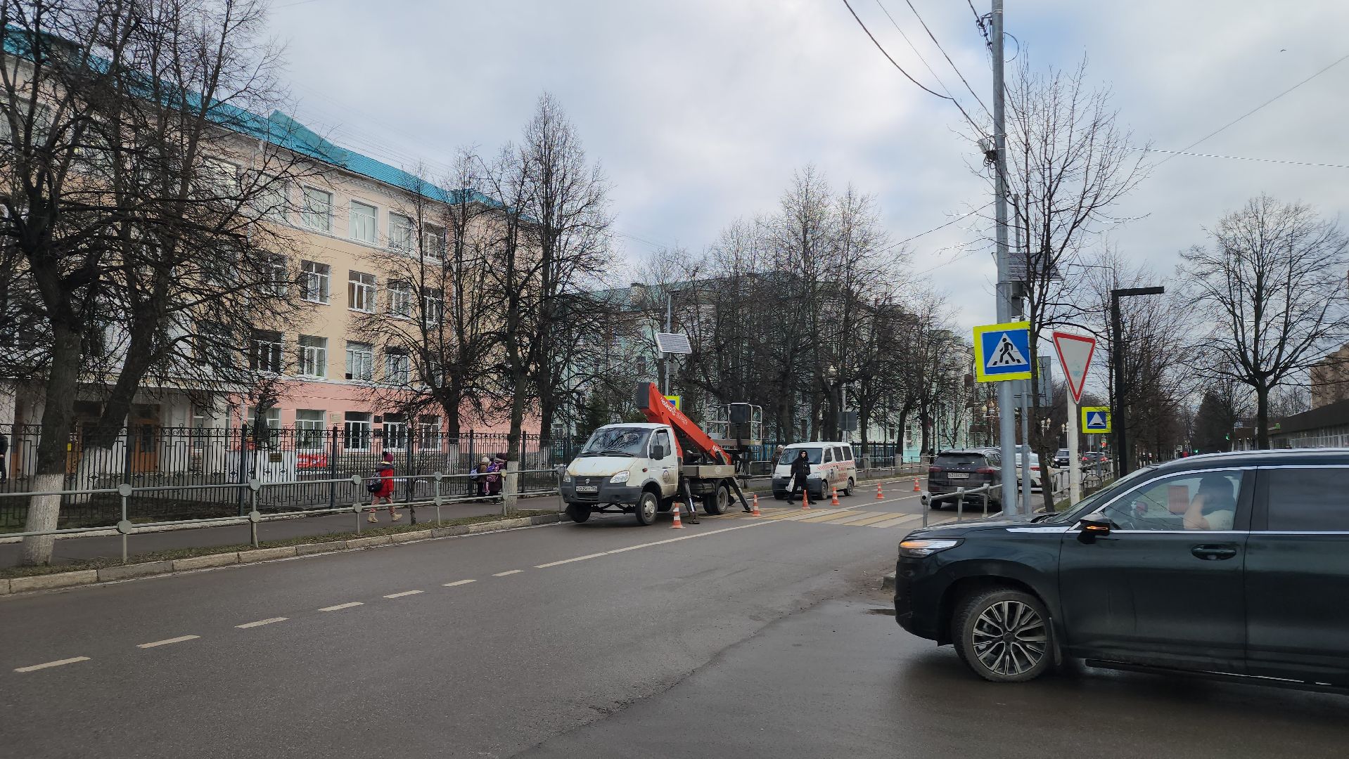 ступино, дороги, пешеходный переход, вертикалки,