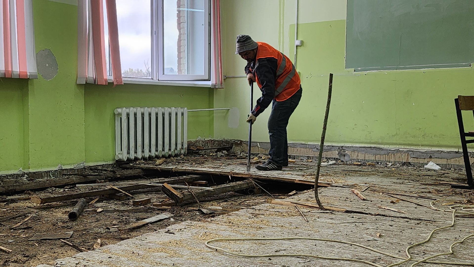 школа, капитальный ремонт школы, истра, вертикалки,