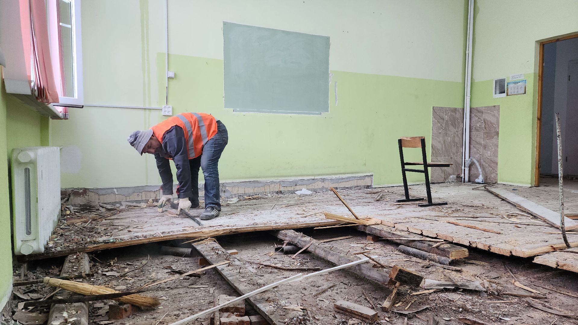 школа, капитальный ремонт школы, истра, вертикалки,