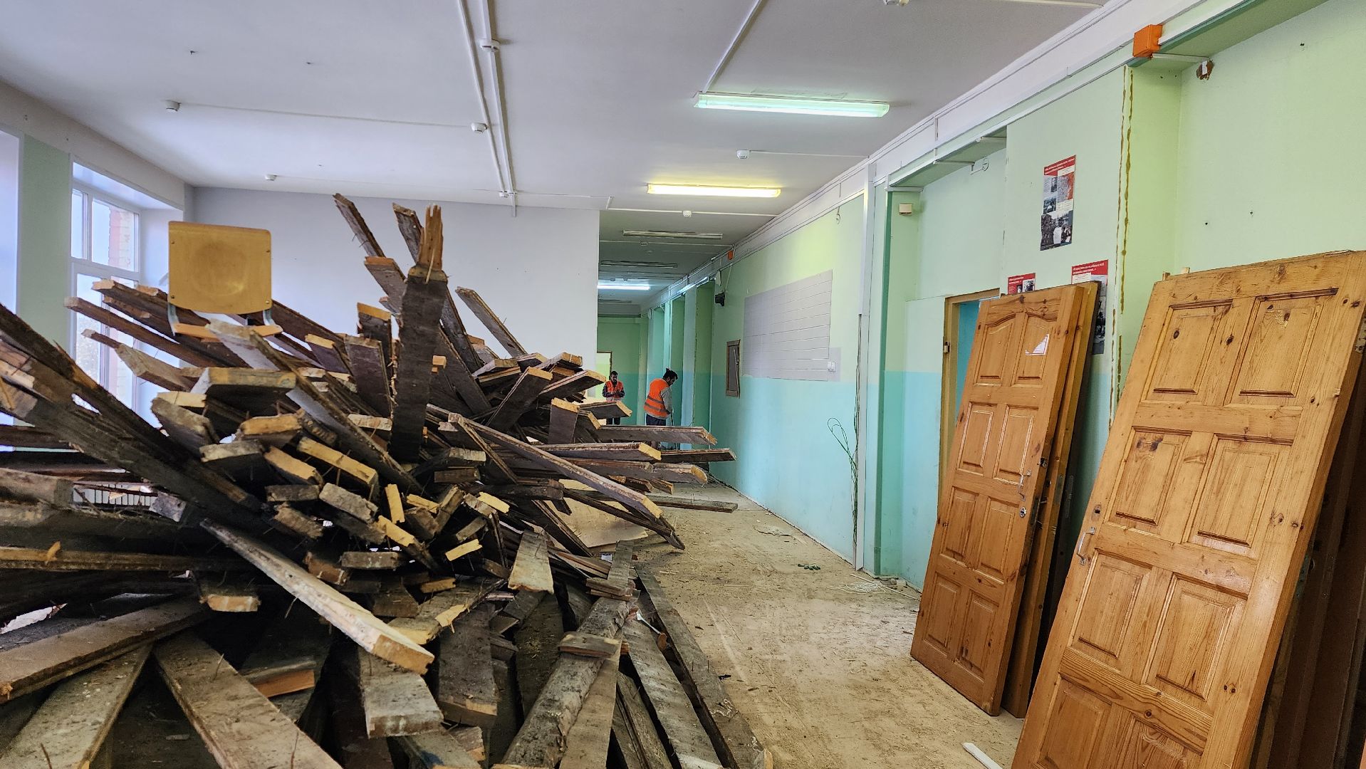 школа, капитальный ремонт школы, истра, вертикалки,