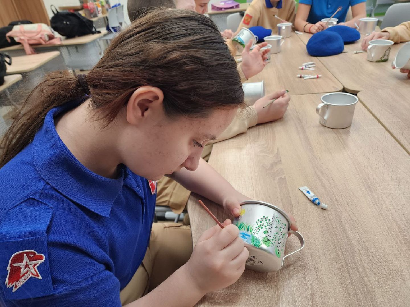 солнечногорск, юнармейцы, роспись кружек, помощь бойцам, вертикалки,