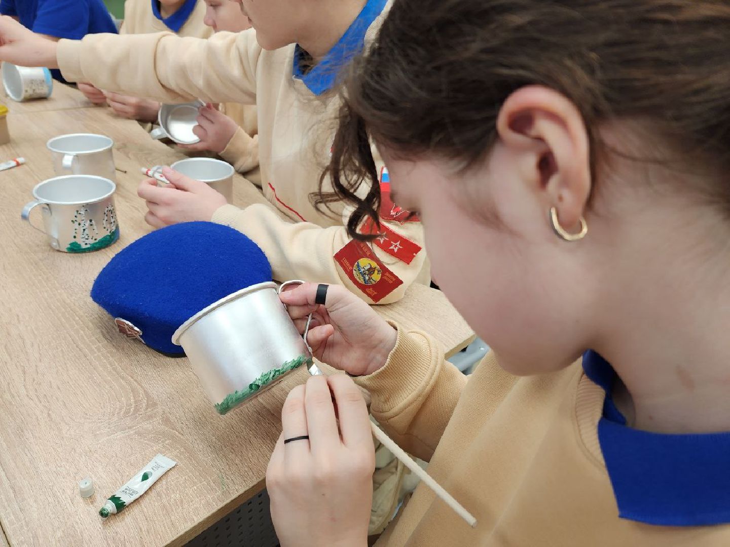 солнечногорск, юнармейцы, роспись кружек, помощь бойцам, вертикалки,