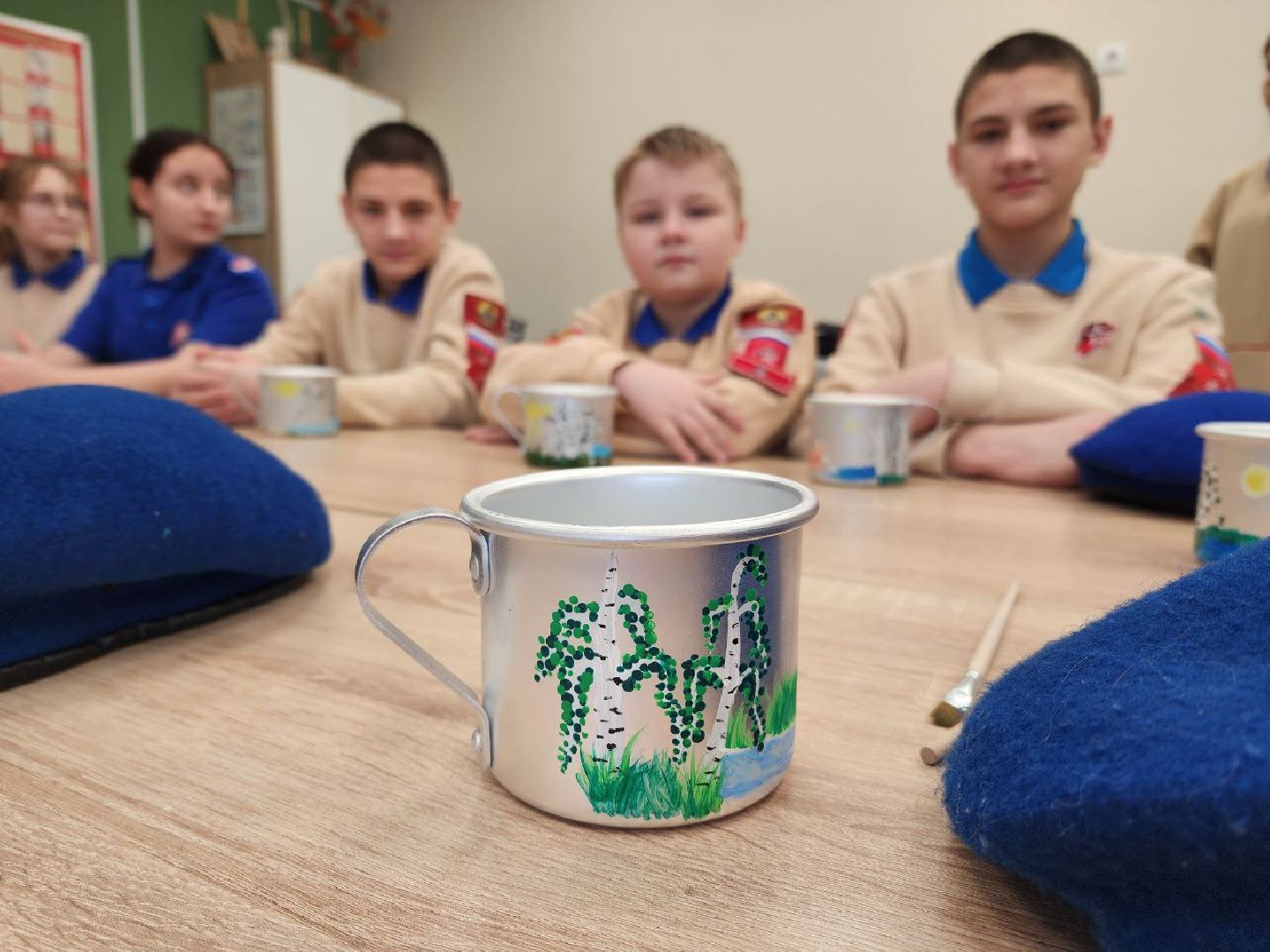 солнечногорск, юнармейцы, роспись кружек, помощь бойцам, вертикалки,